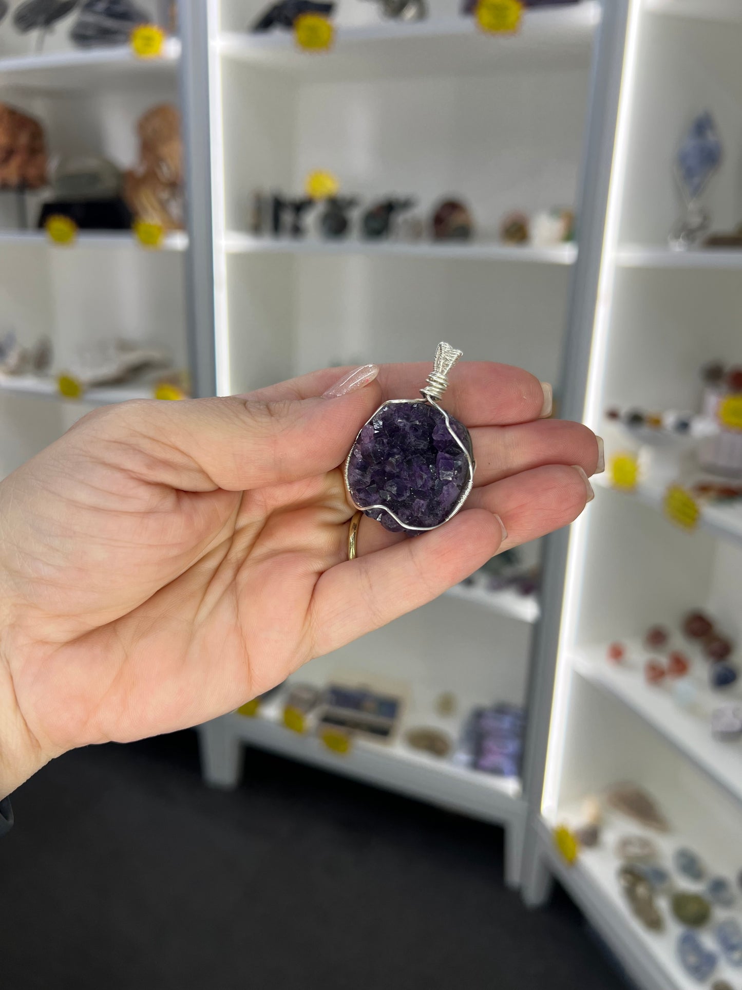 Amethyst Cluster Pendant