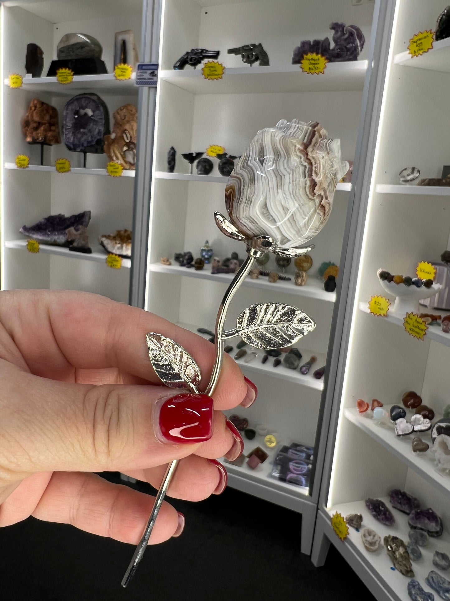 Mexican Lace Agate Forever Rose