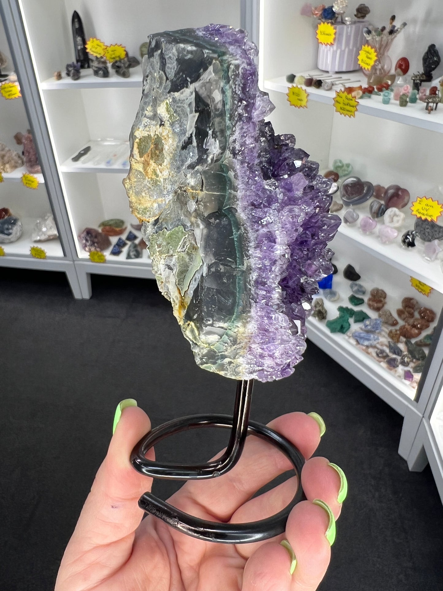 Amethyst Cluster on Stand