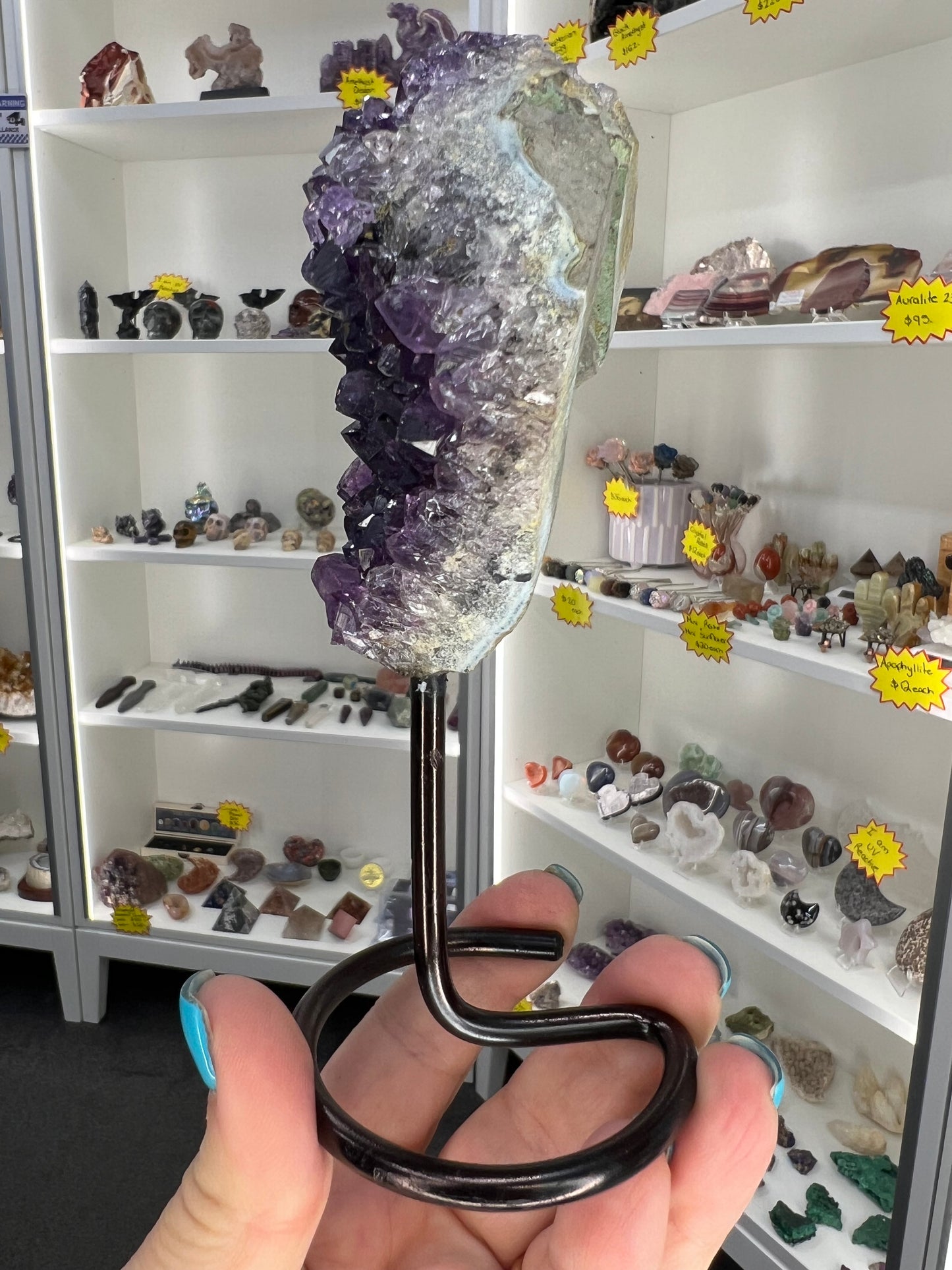 Amethyst Cluster on Stand
