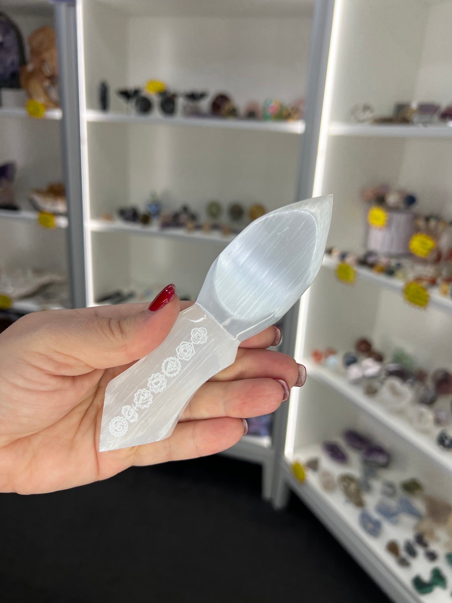 Selenite Chakra Athame