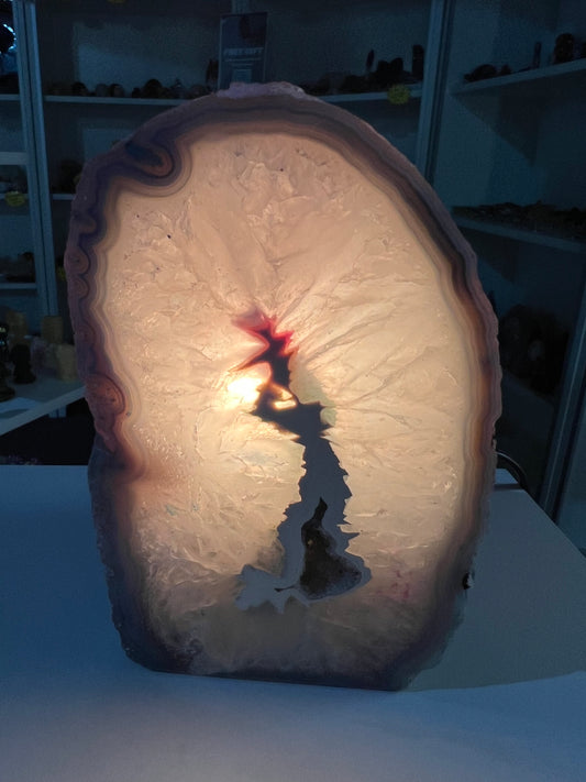 Blue Agate Lamp