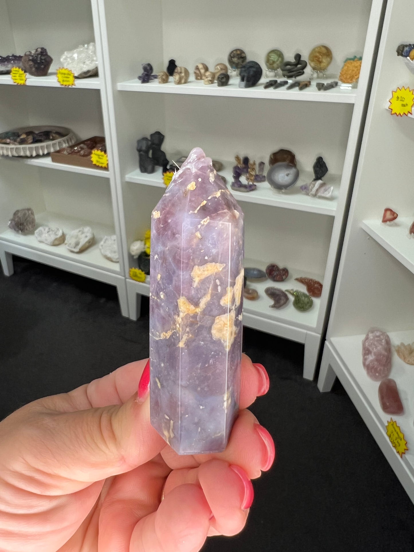 Lavender Rose Quartz Tower