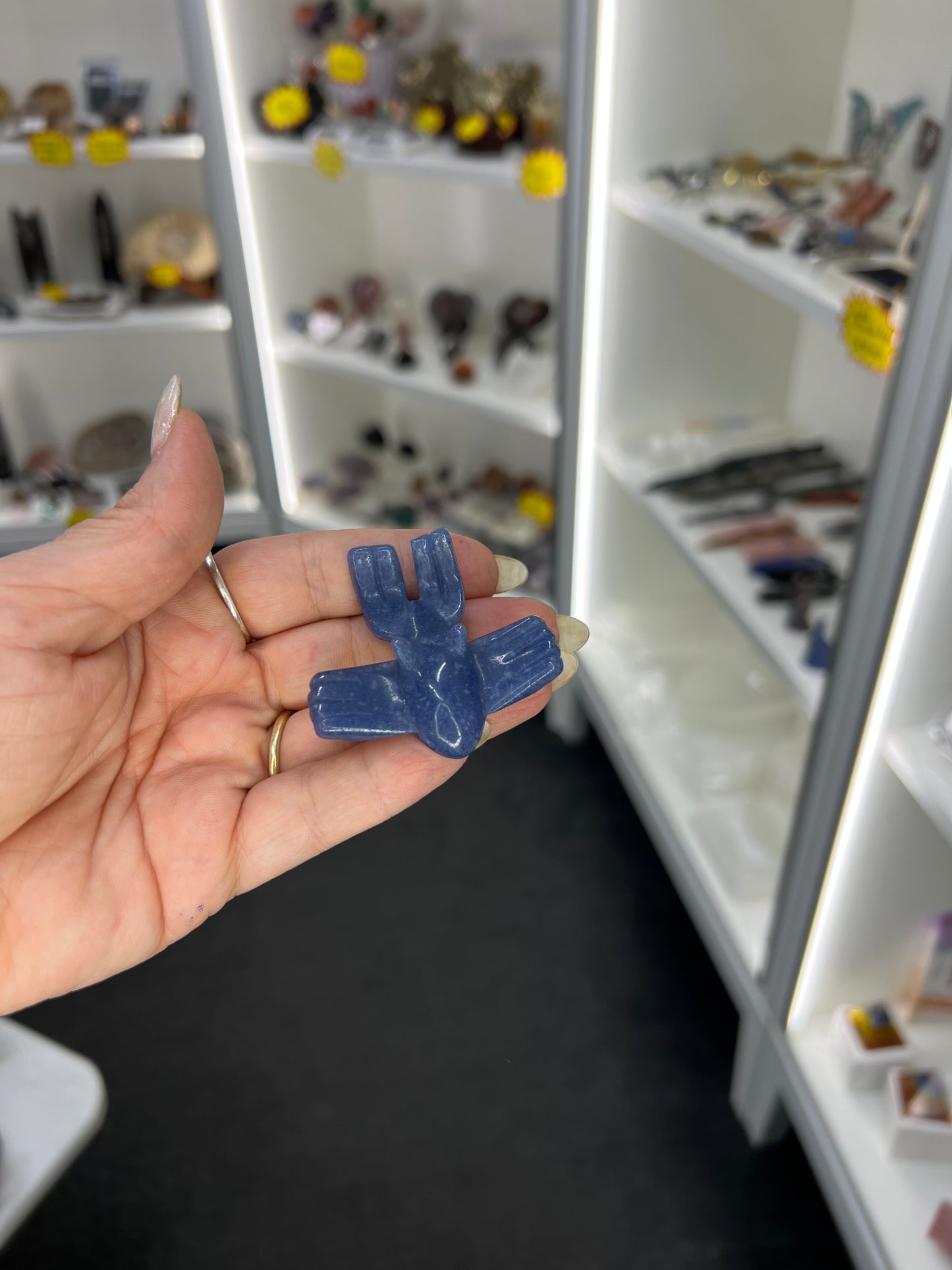 Blue Aventurine Character Carving