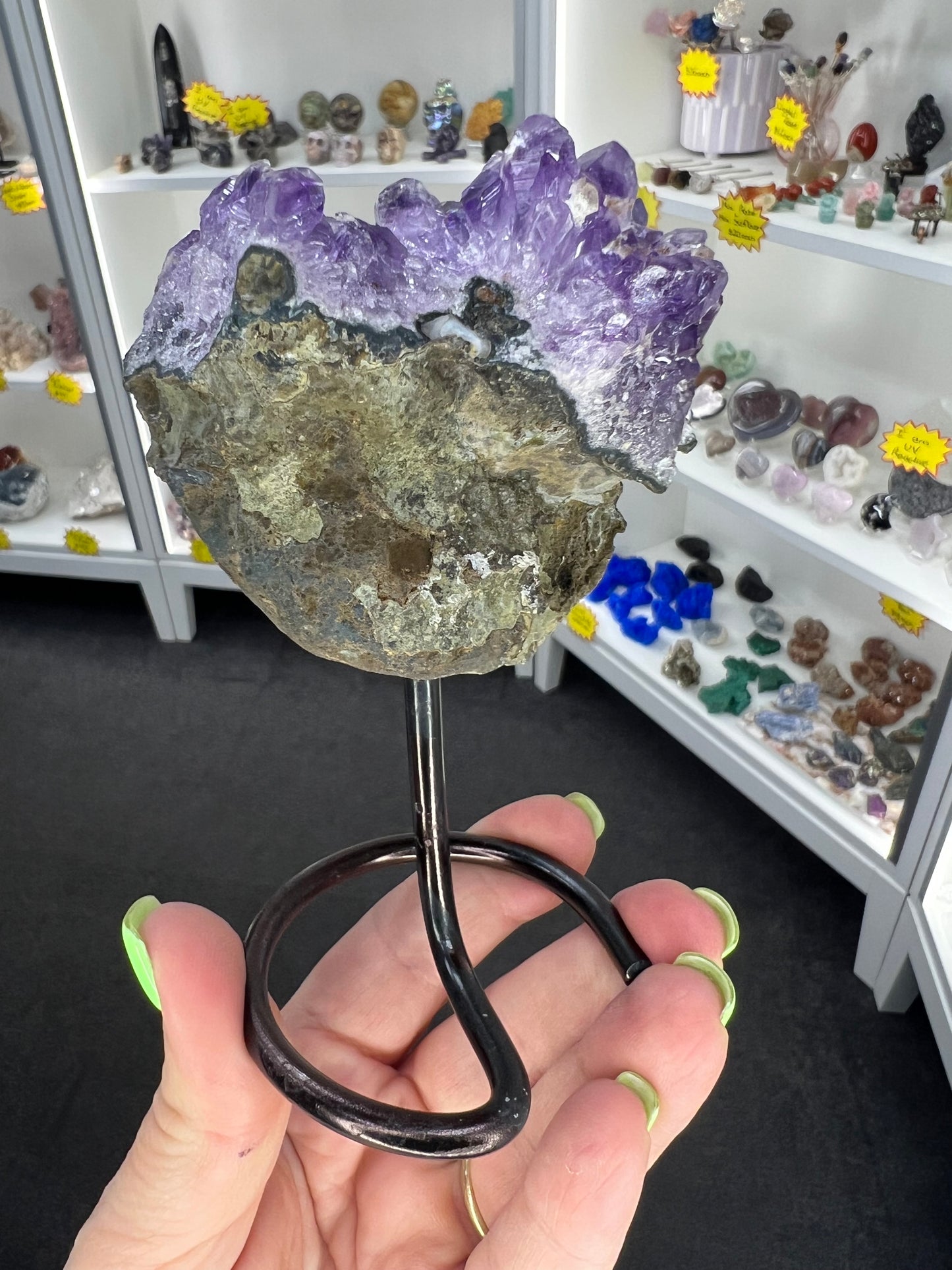 Amethyst Cluster on Stand