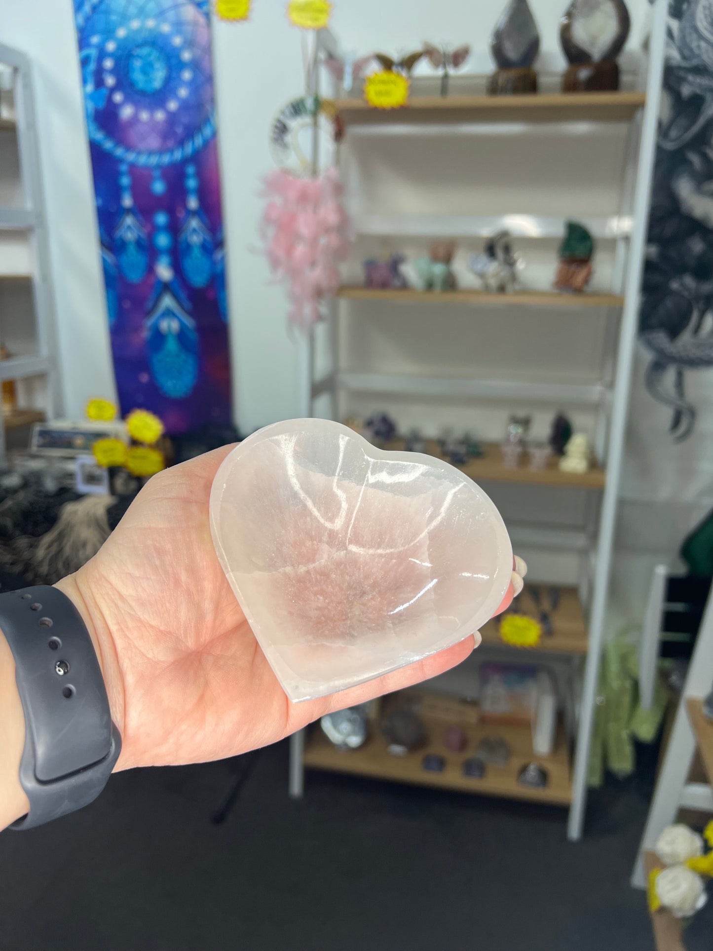 Selenite Heart Bowl