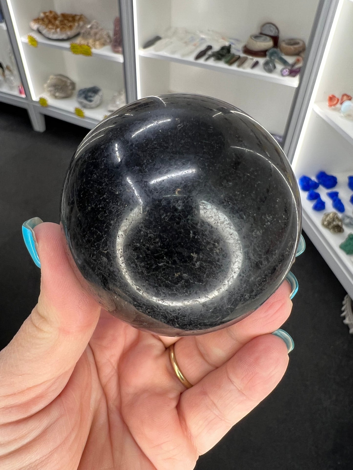 Black Tourmaline Sphere with Stand