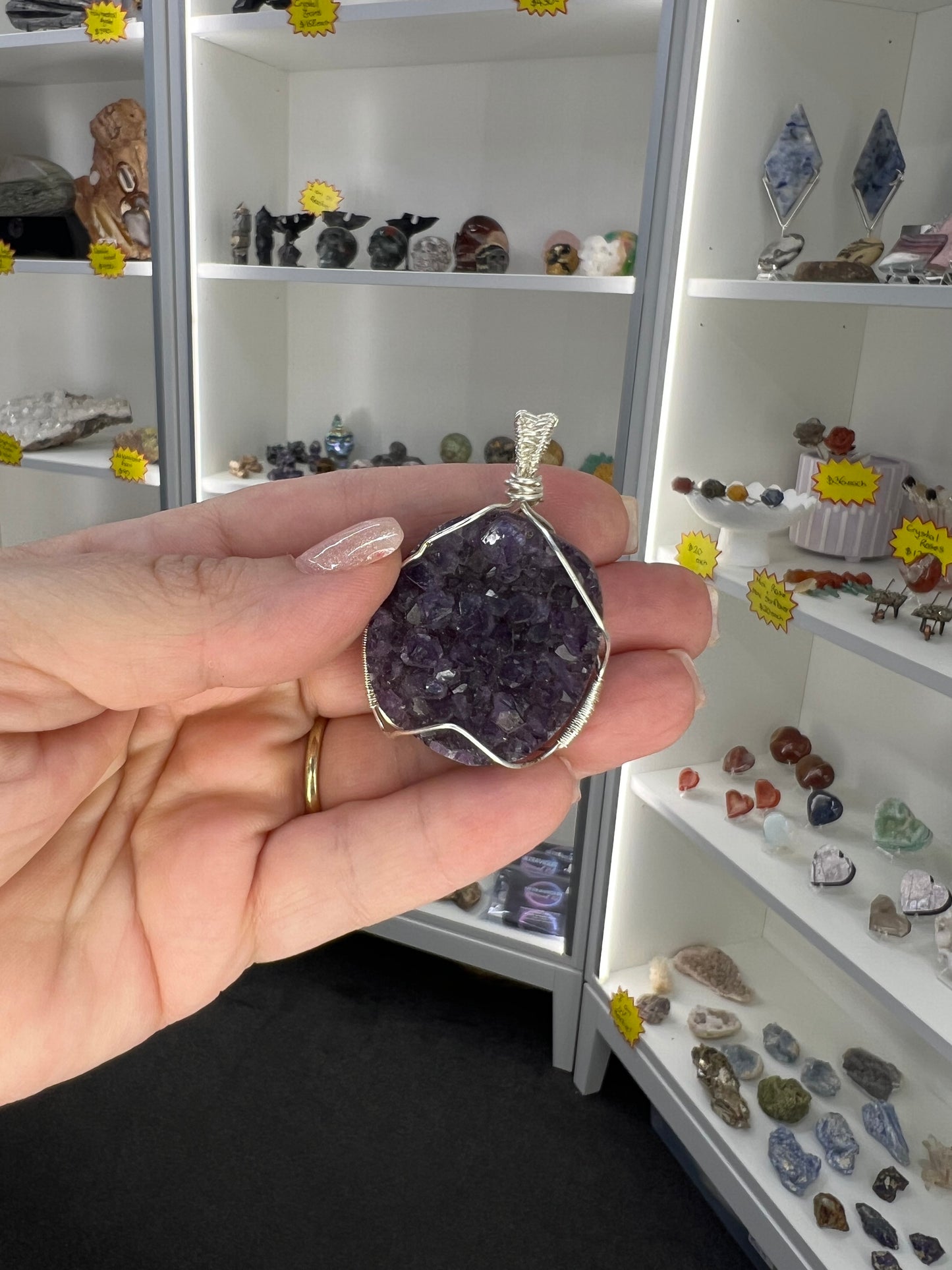 Amethyst Cluster Pendant