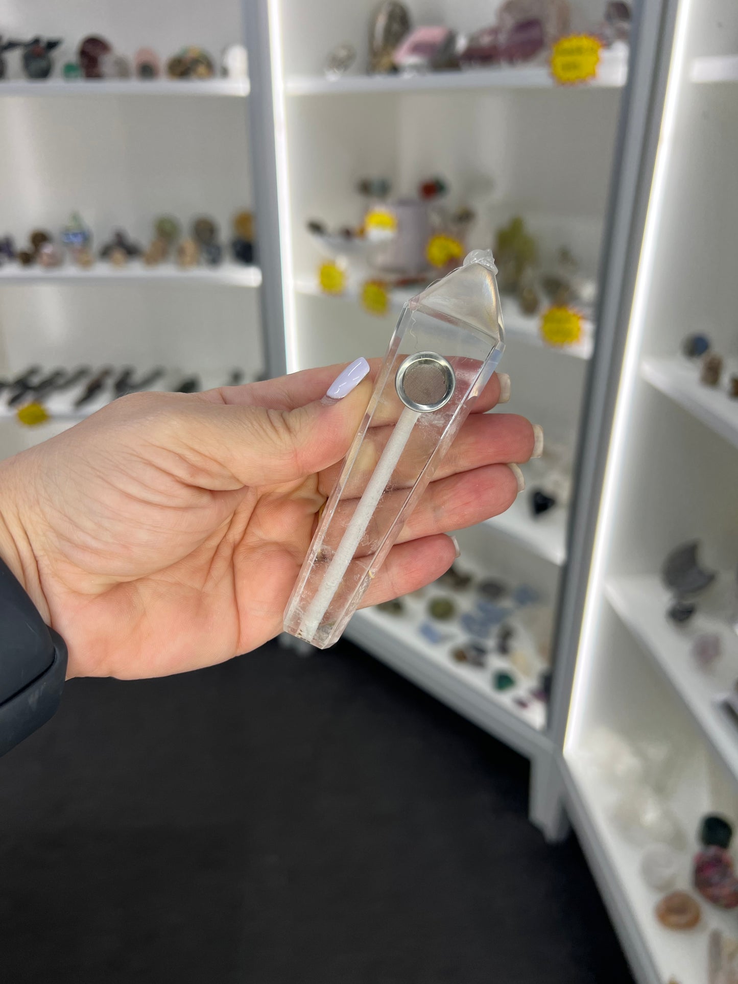 Clear Quartz Pipe