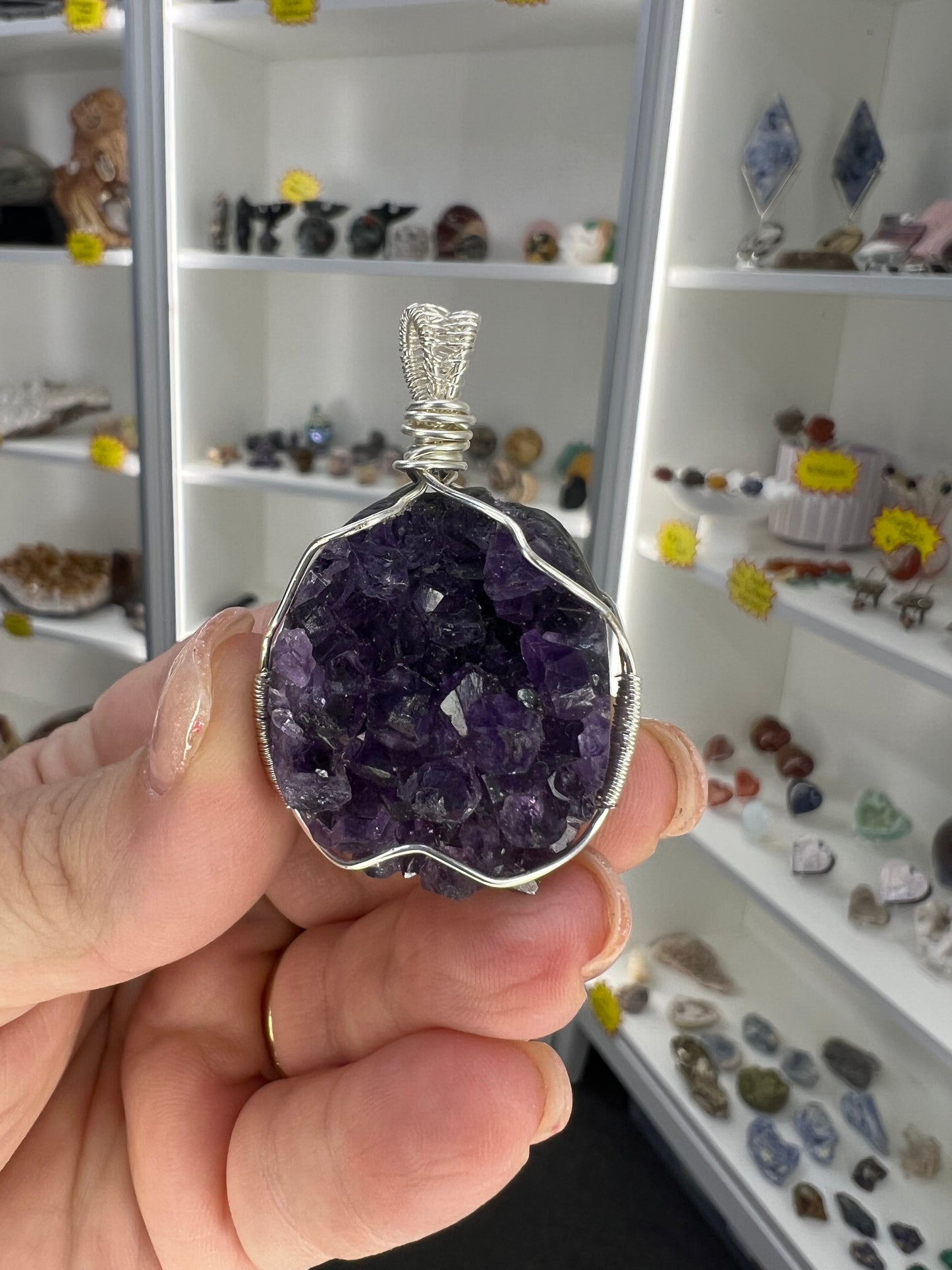 Amethyst Cluster Pendant