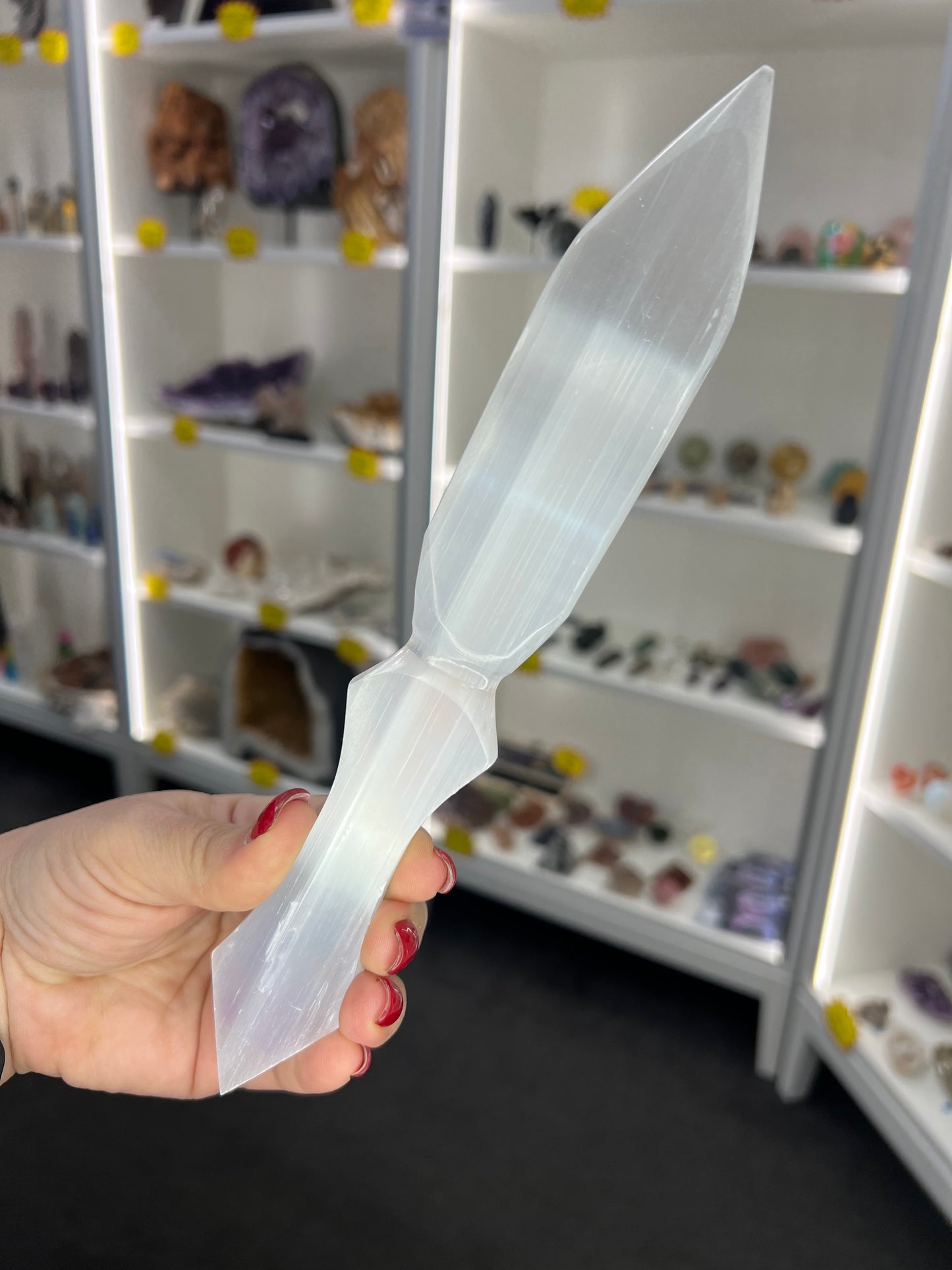 Selenite Chakra Dagger