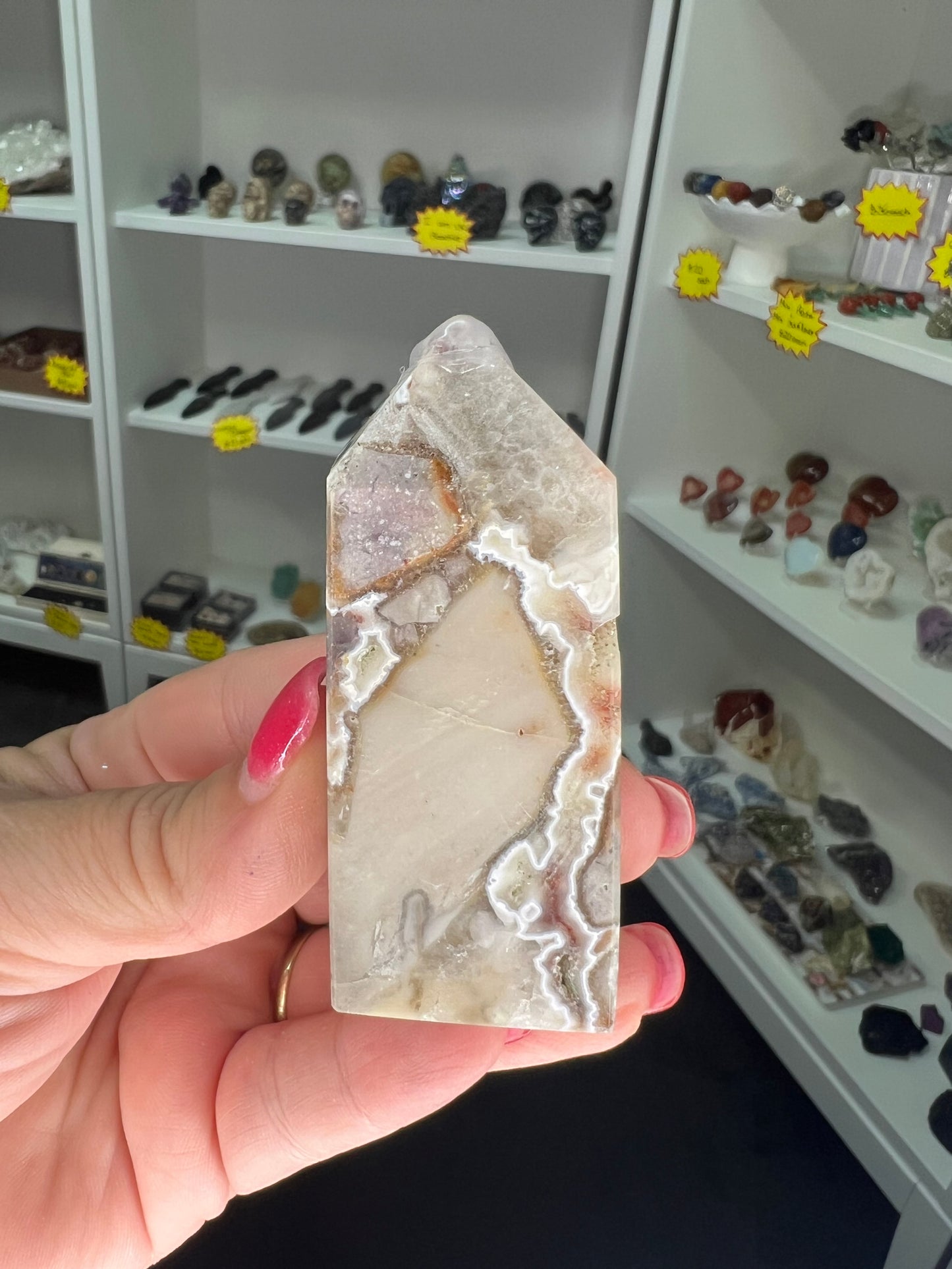 Mexican Lace Agate Tower