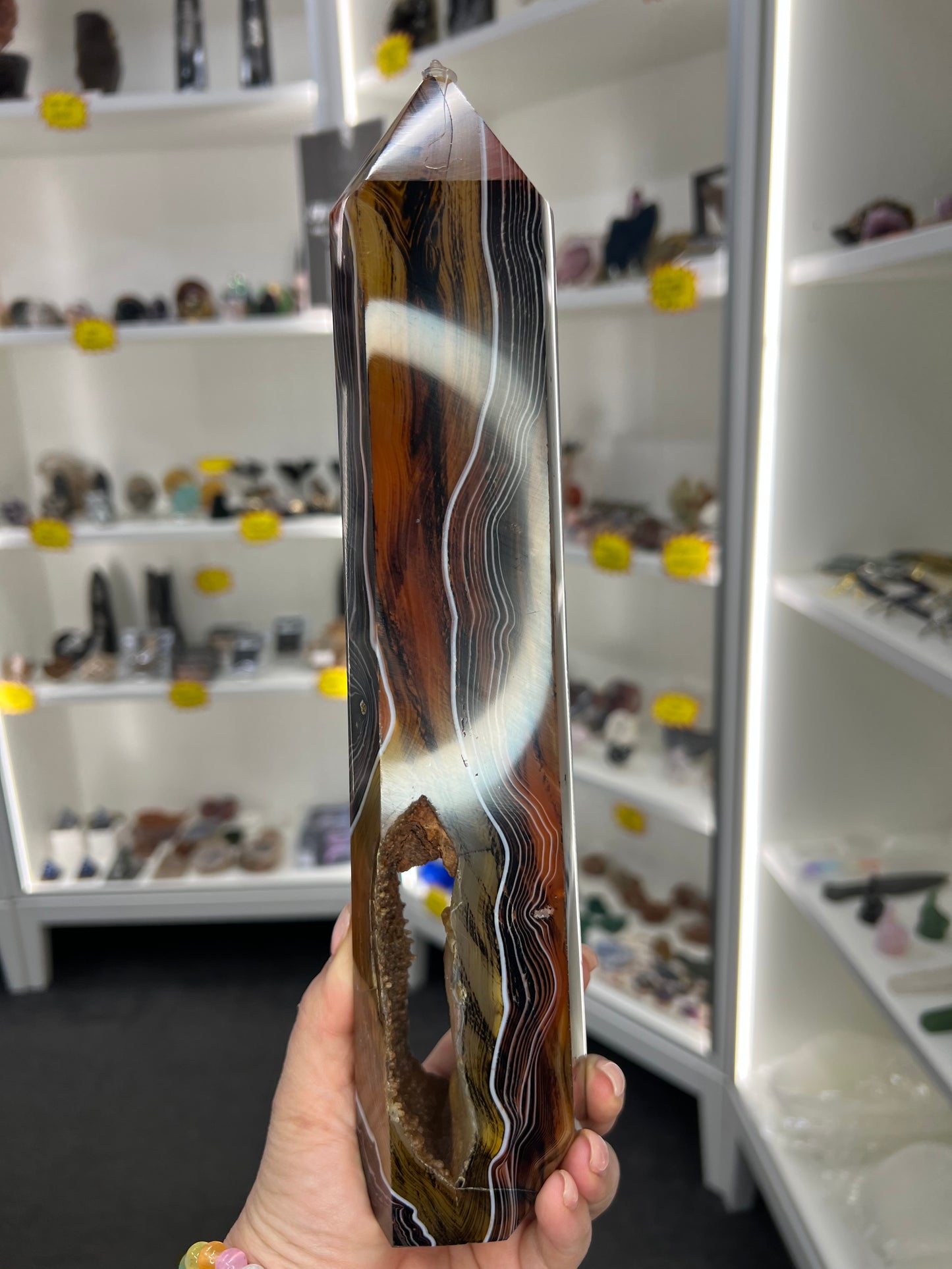 Huge Sardonyx Druzy Tower