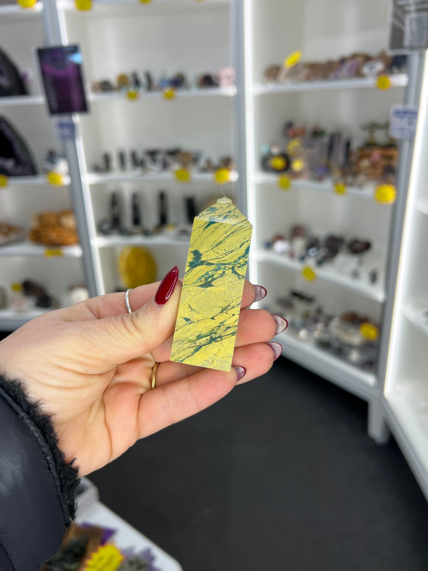 Yellow Unakite Tower
