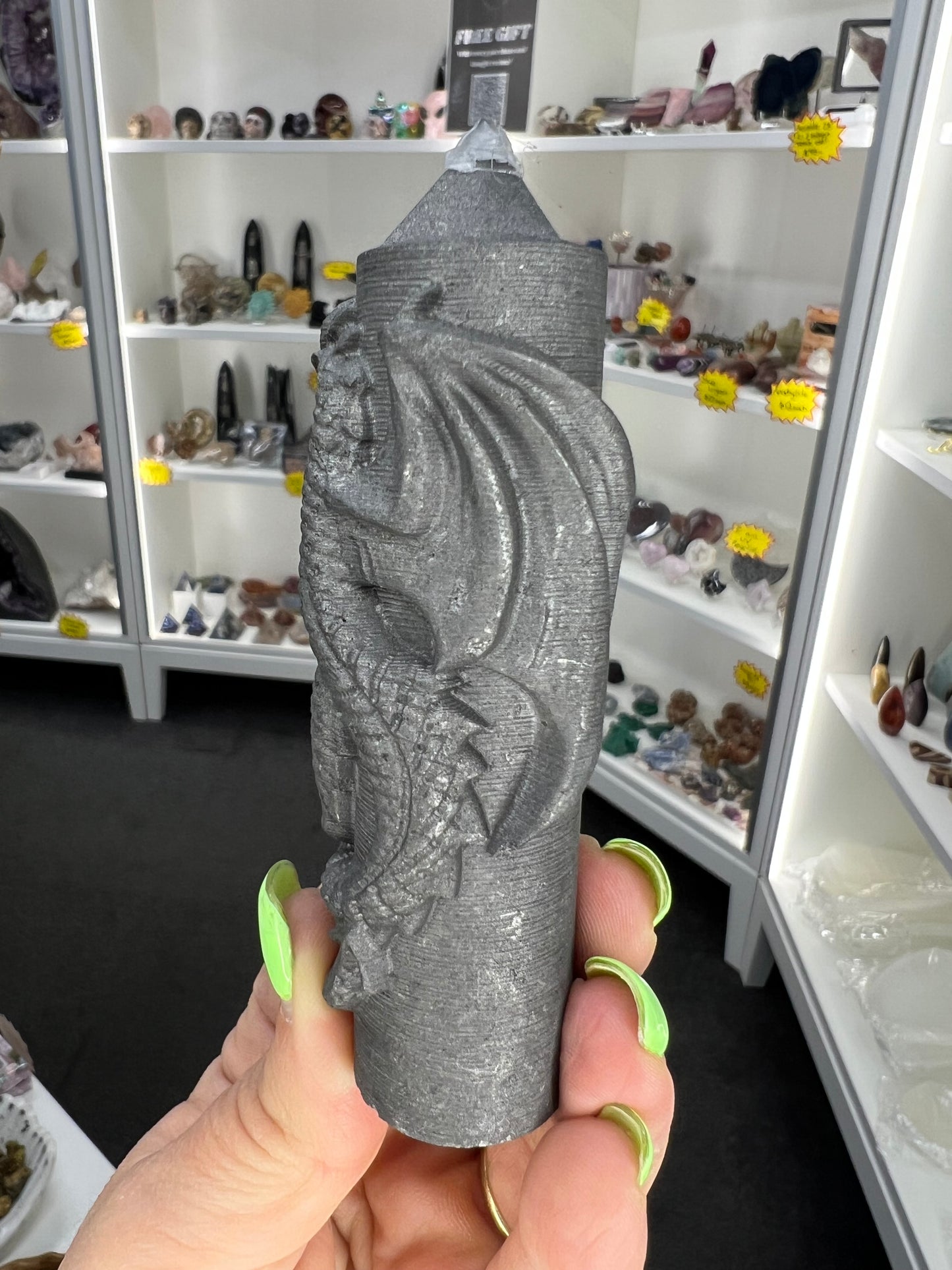 Shungite Dragon on Point