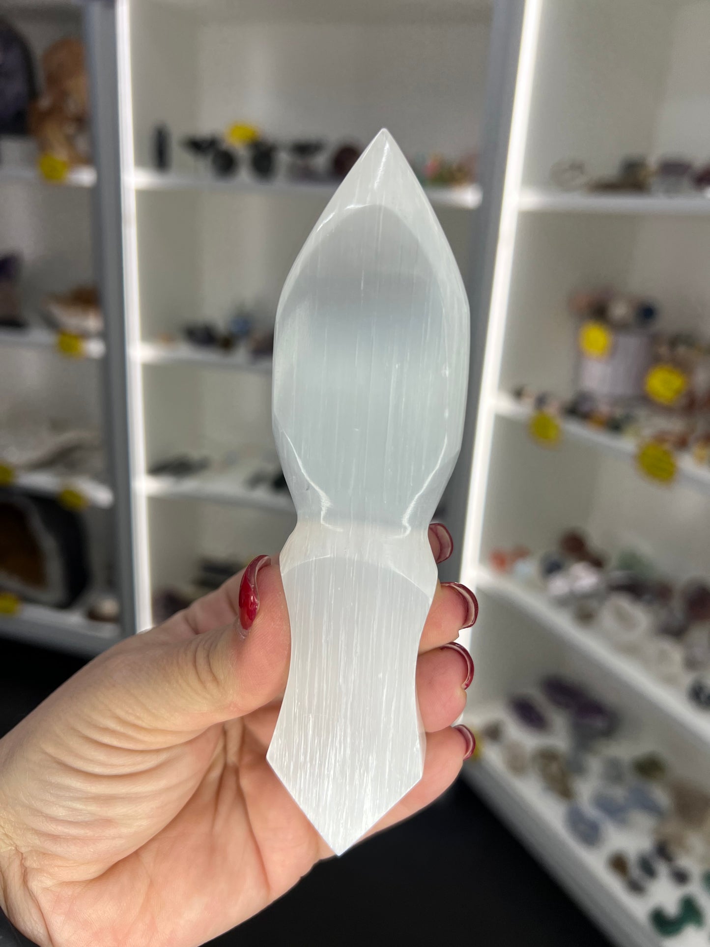 Selenite Chakra Athame
