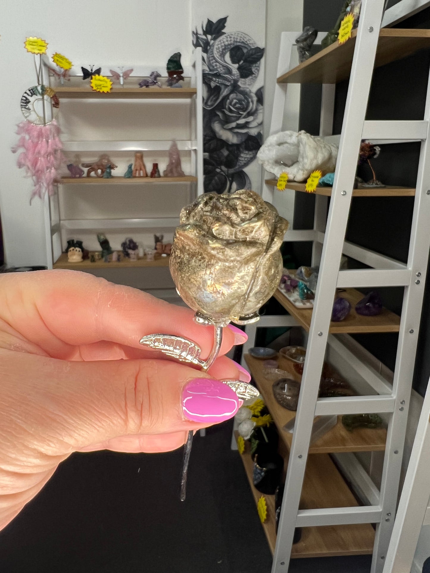 Pyrite Forever Rose