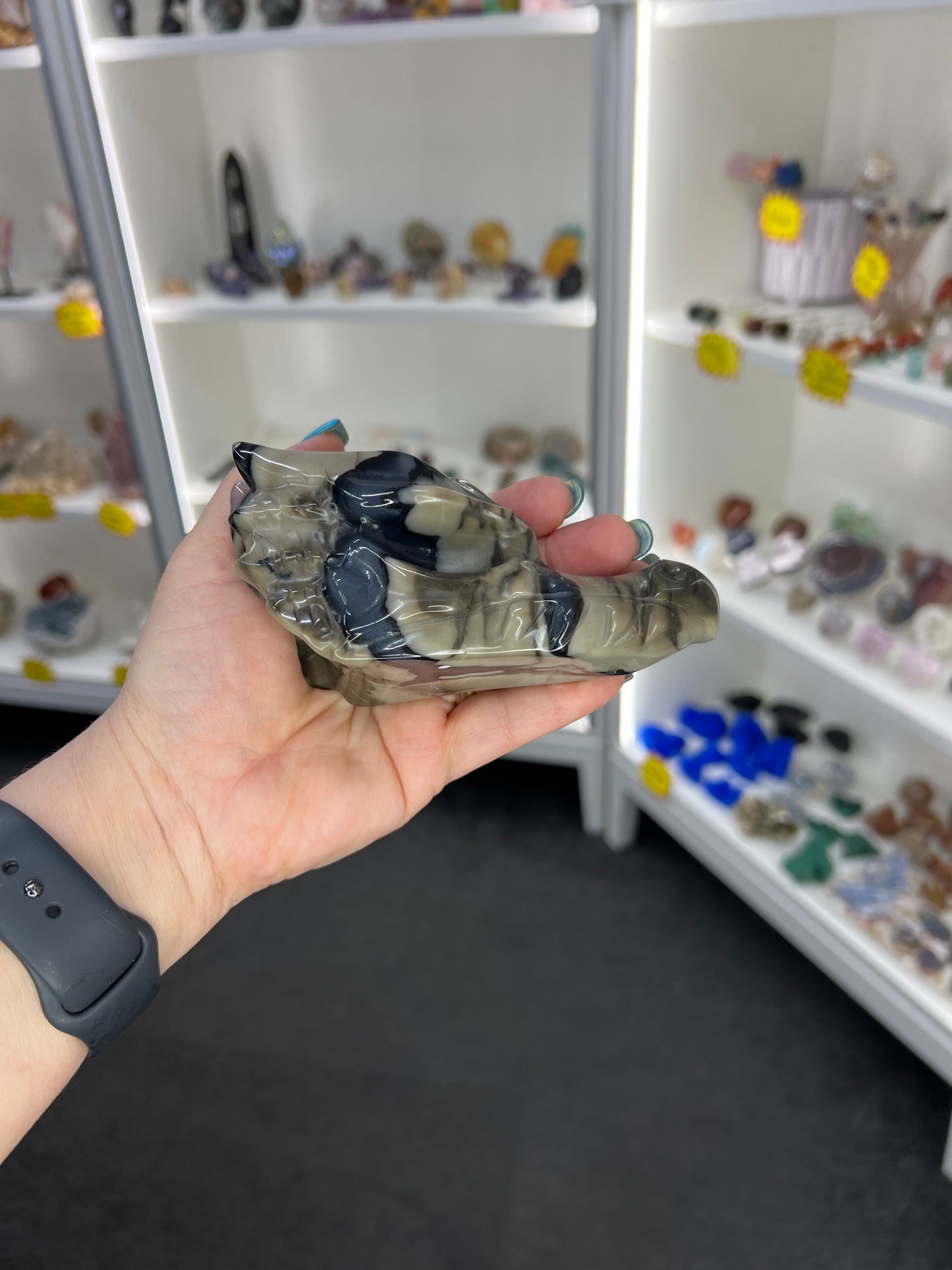Volcano Agate Dragon Head (UV Reactive)