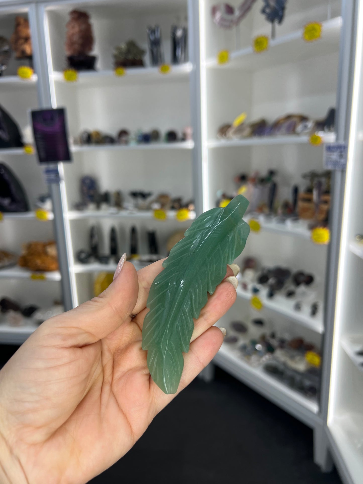 Green Aventurine Feather