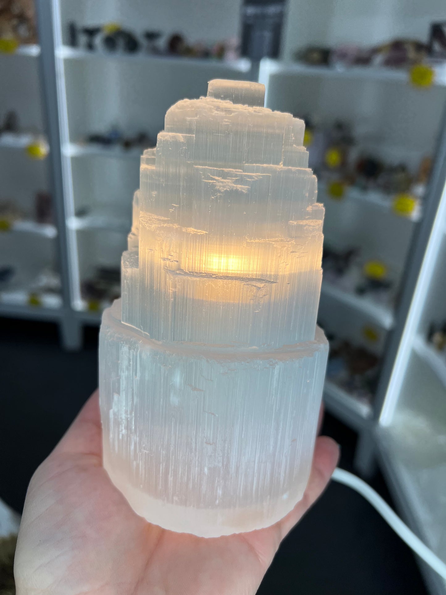 Selenite Lamp