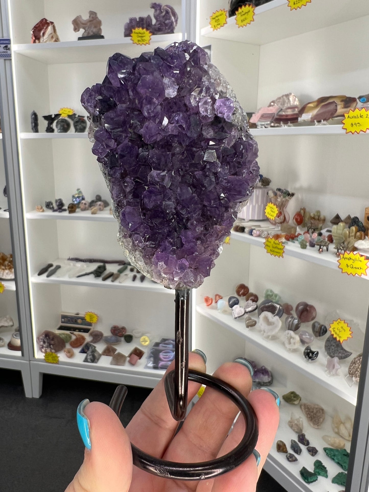 Amethyst Cluster on Stand