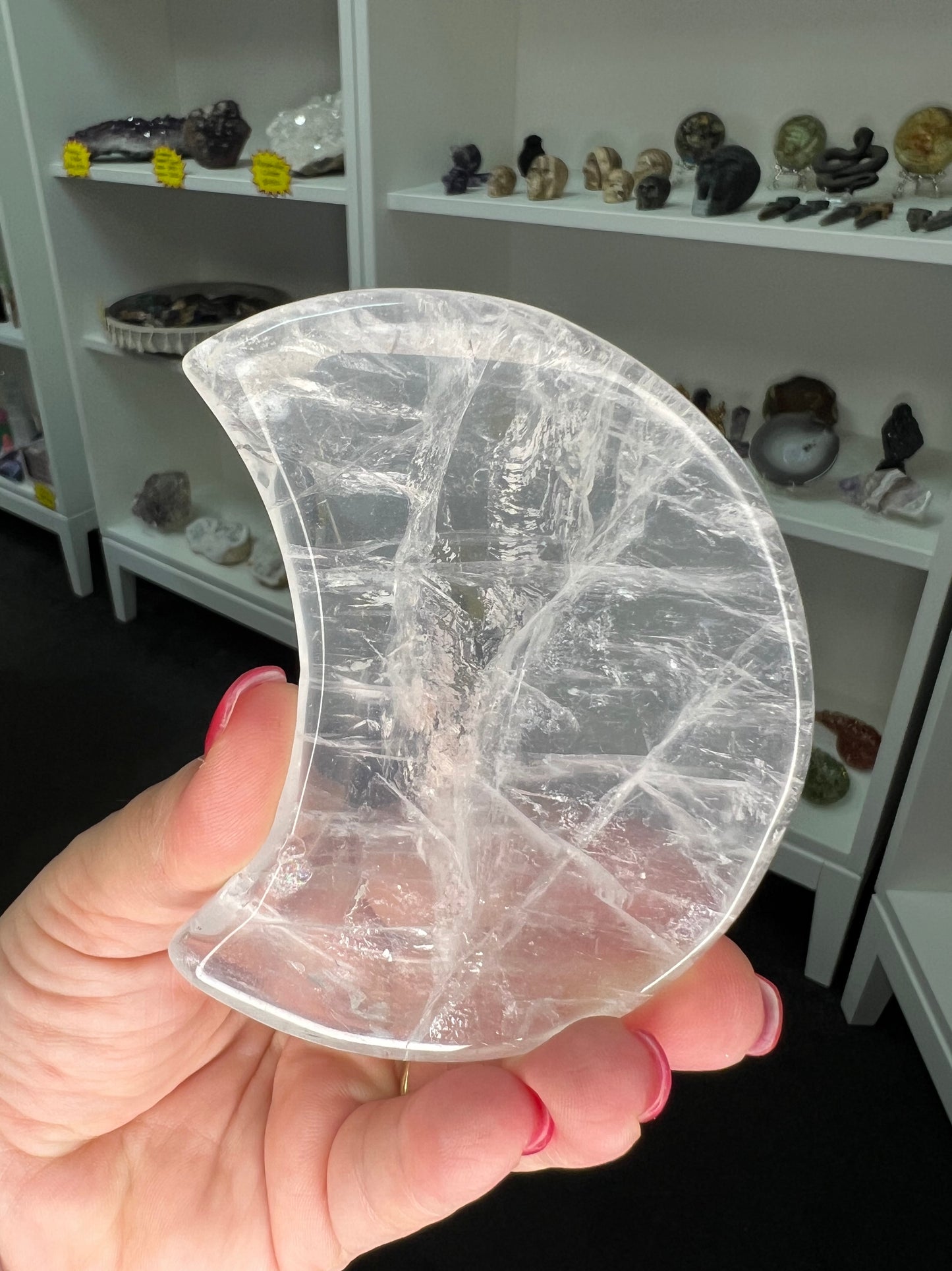 Clear Quartz Moon