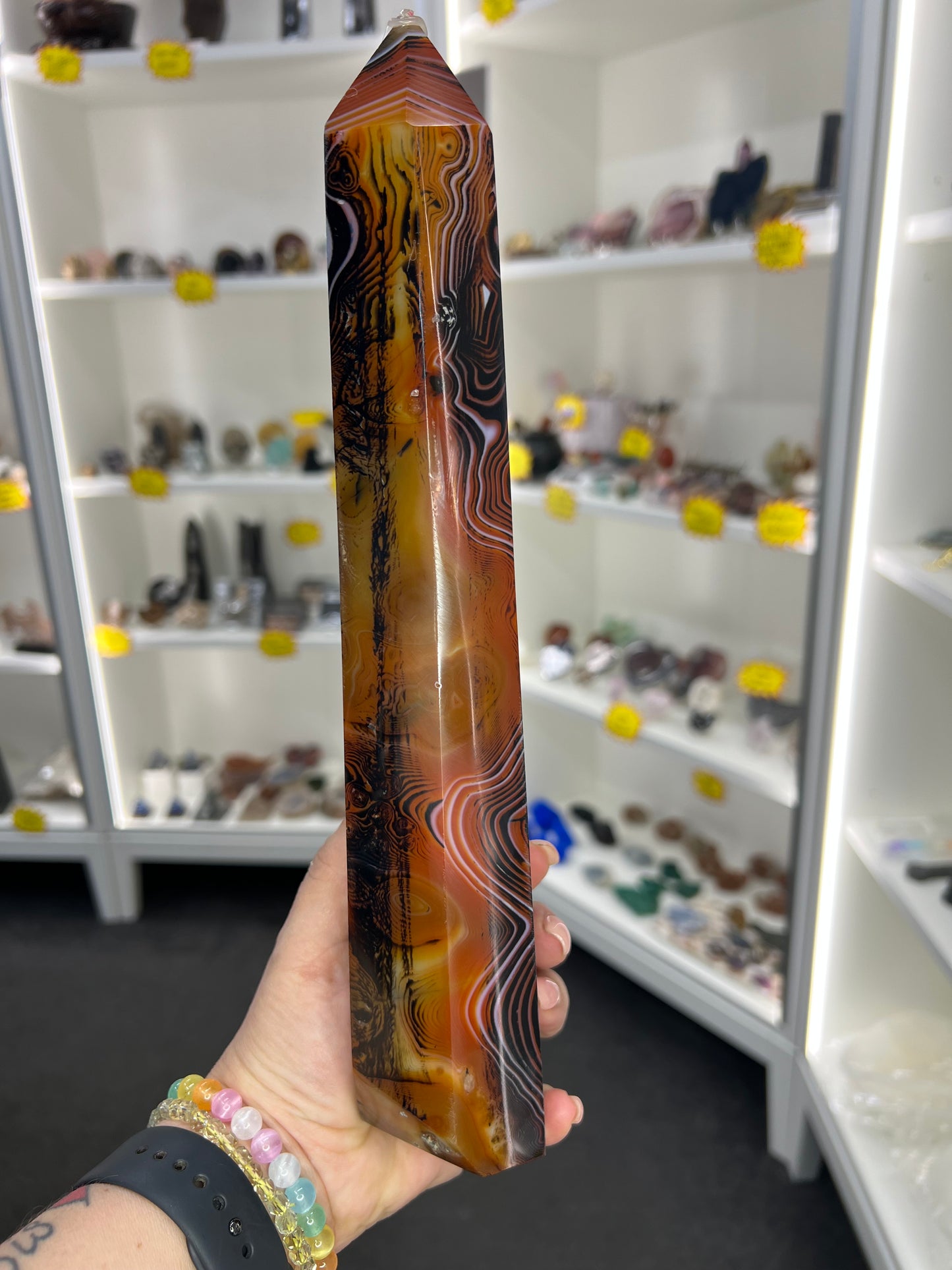 Huge Sardonyx Druzy Tower