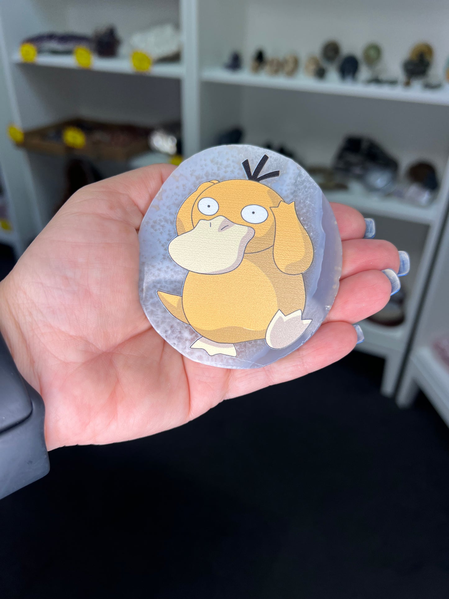 Agate Slice with Pokemon Print