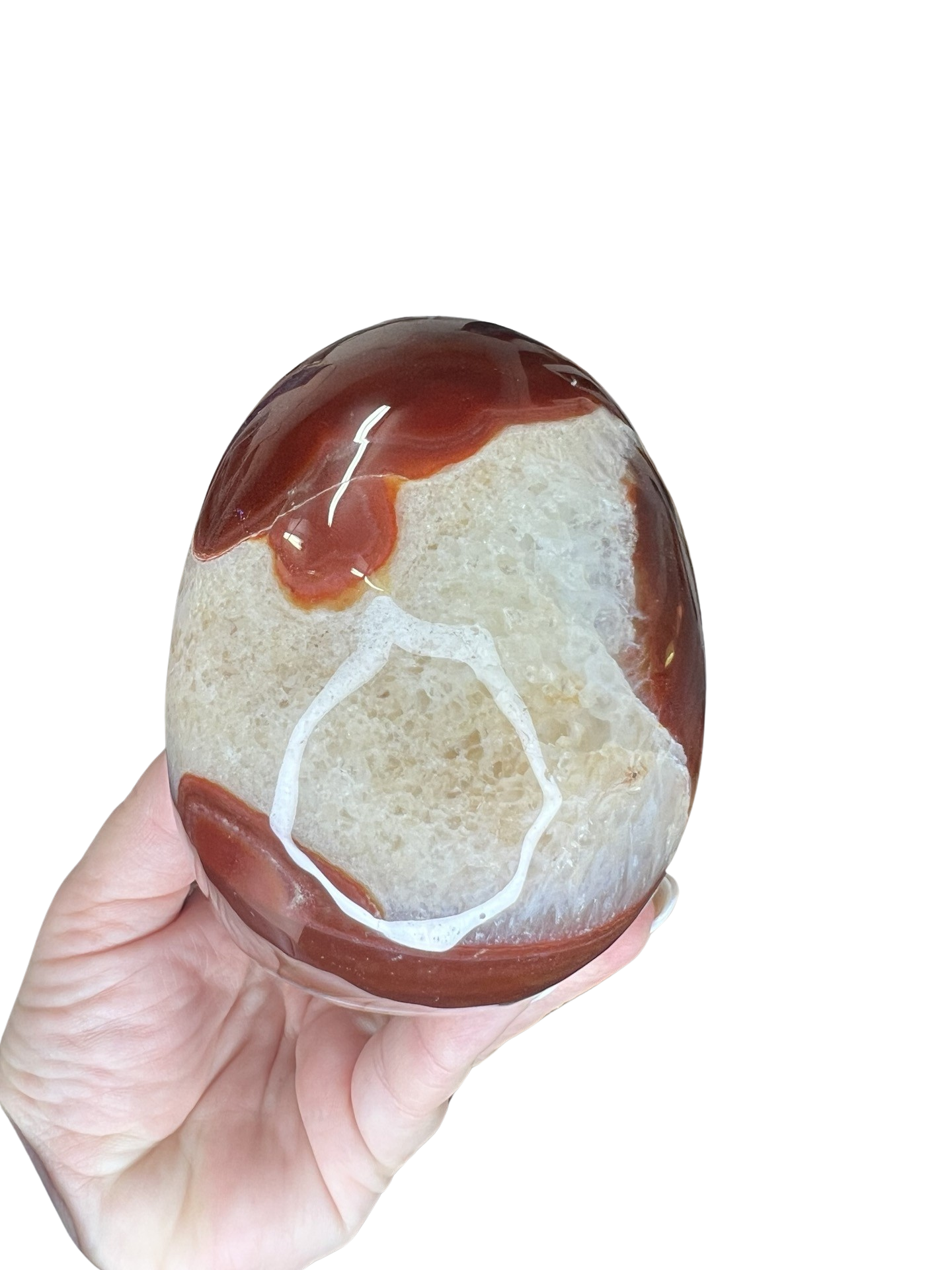 Carnelian Skull Carving