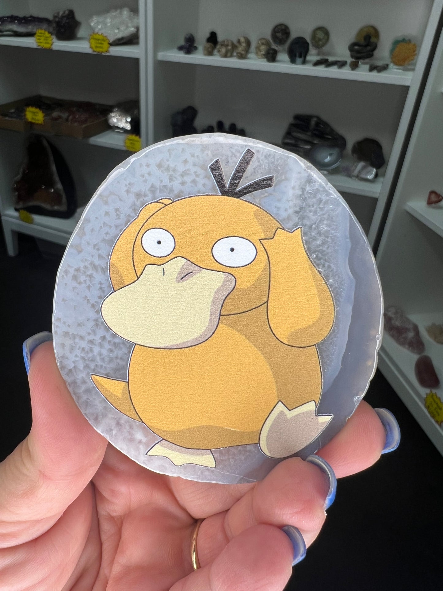Agate Slice with Pokemon Print