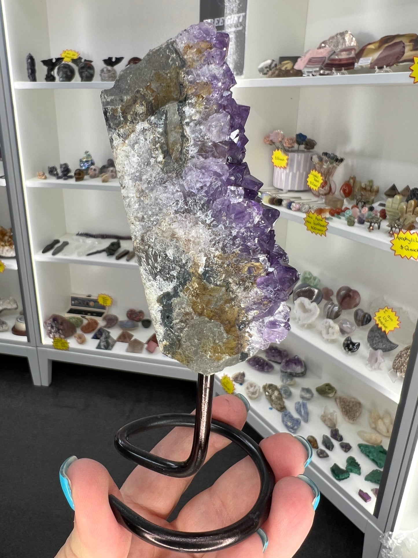 Amethyst Cluster on Stand