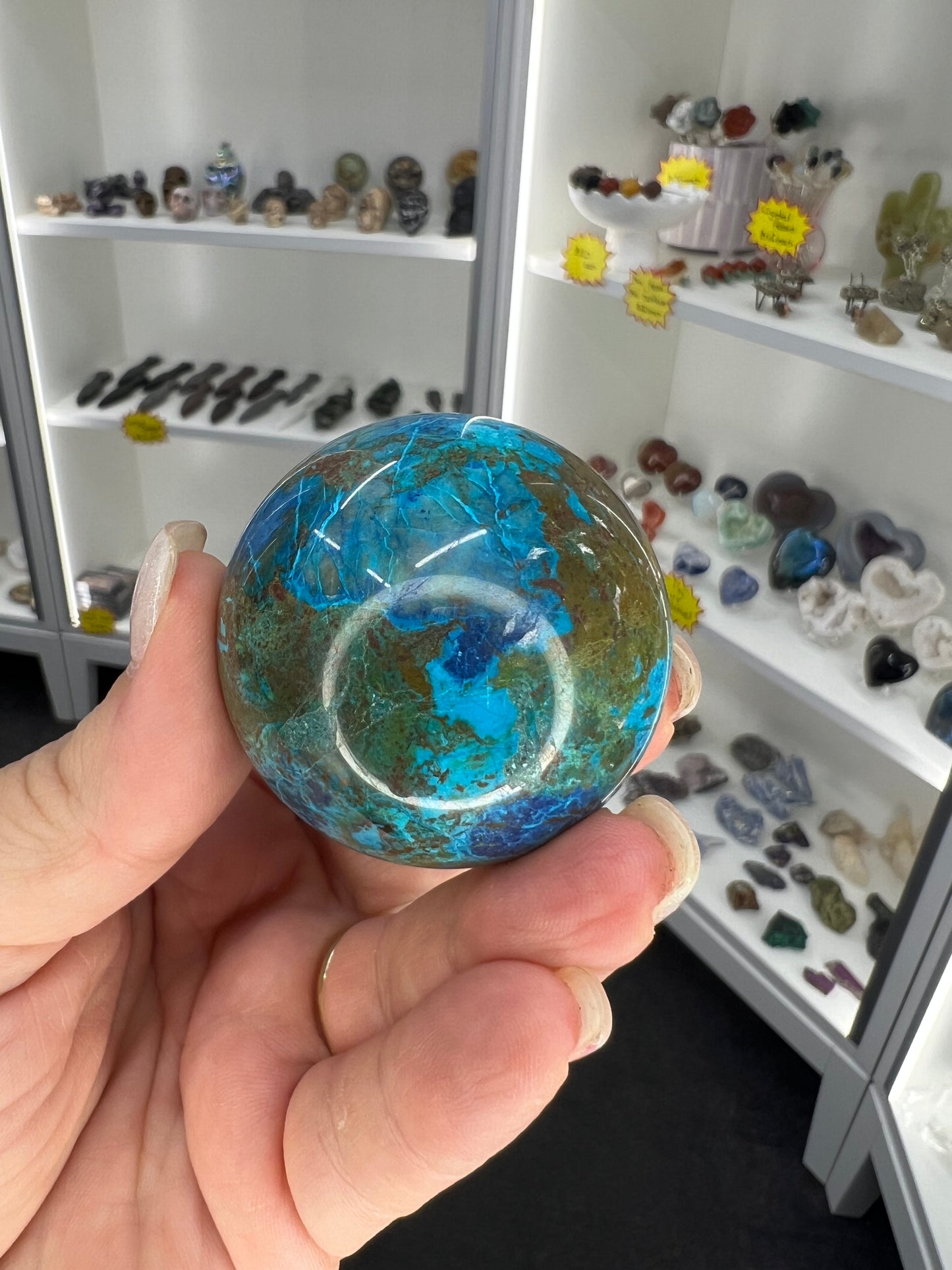 Phoenix Turquoise Sphere with Stand