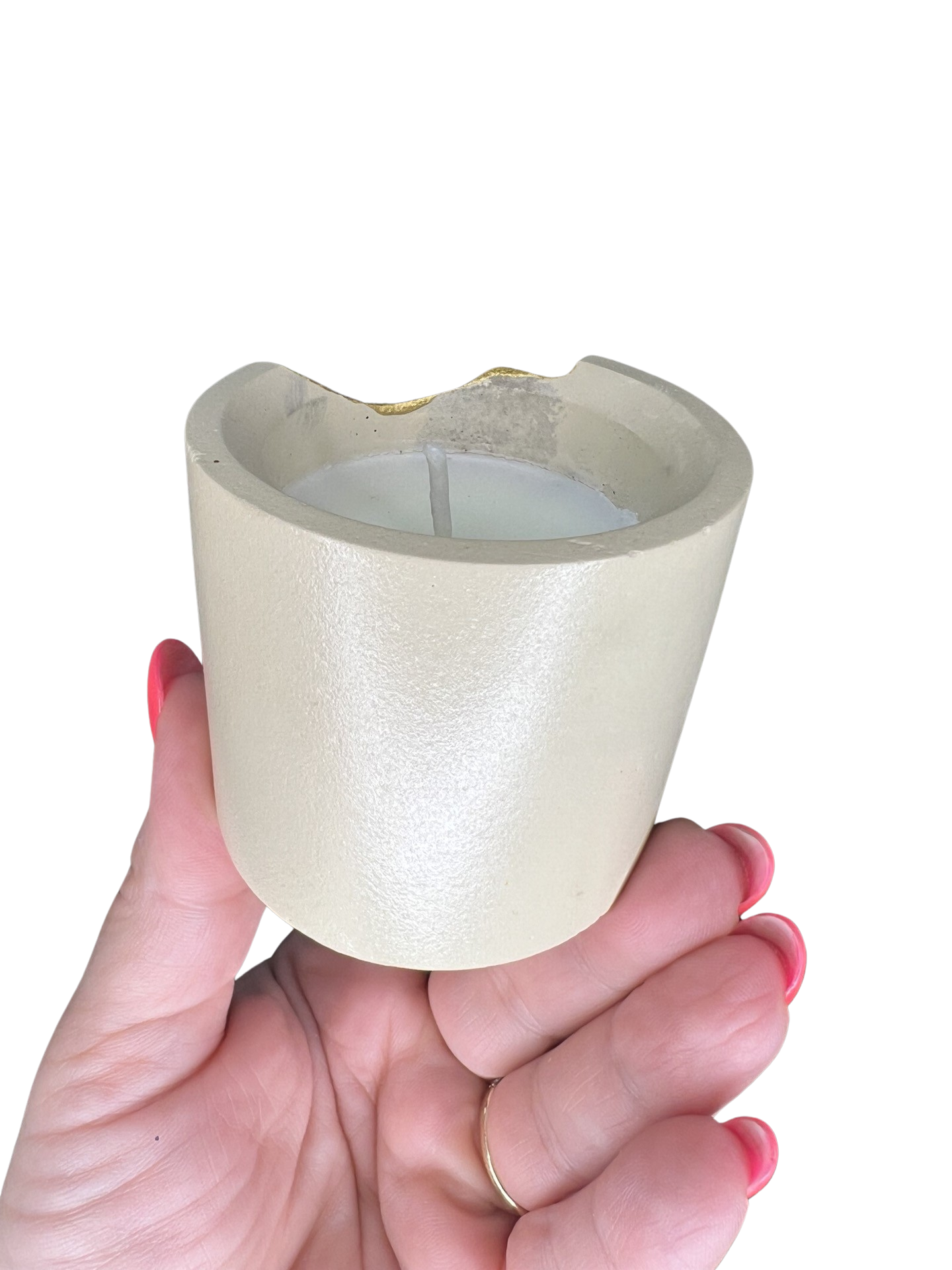 Peridot Crystal Candle