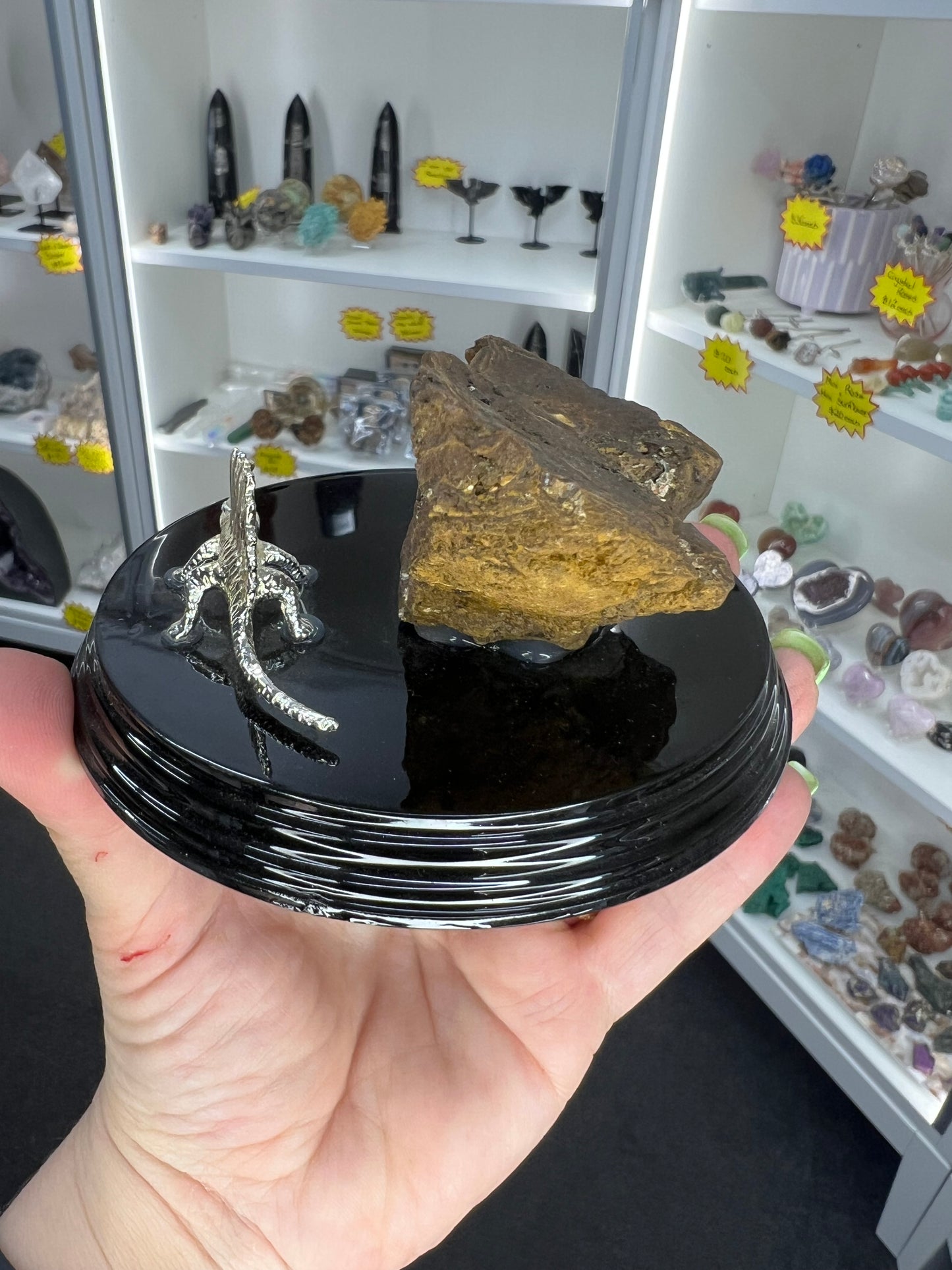 Boulder Opal with Dinosaur