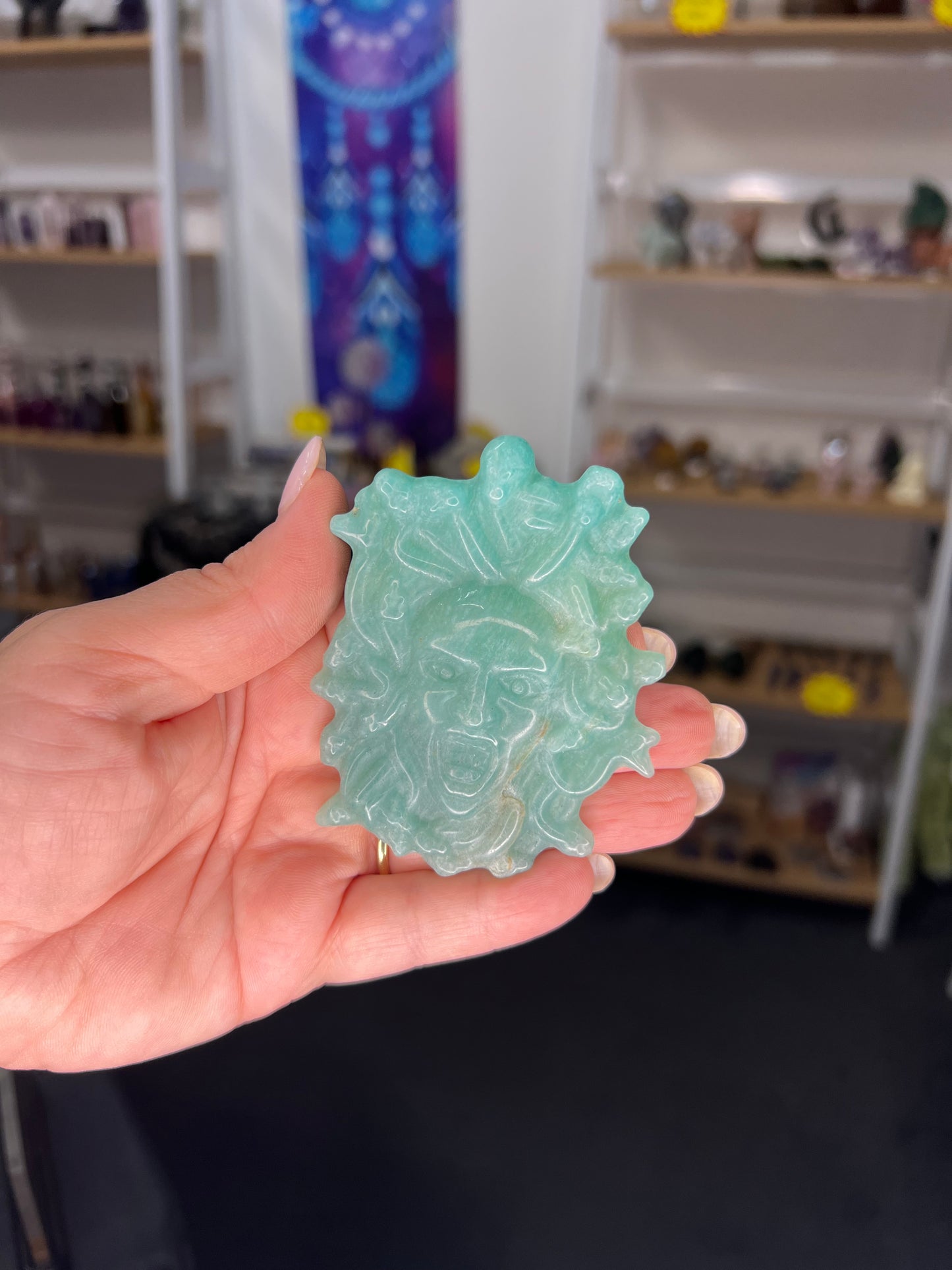 Amazonite Medusa Head