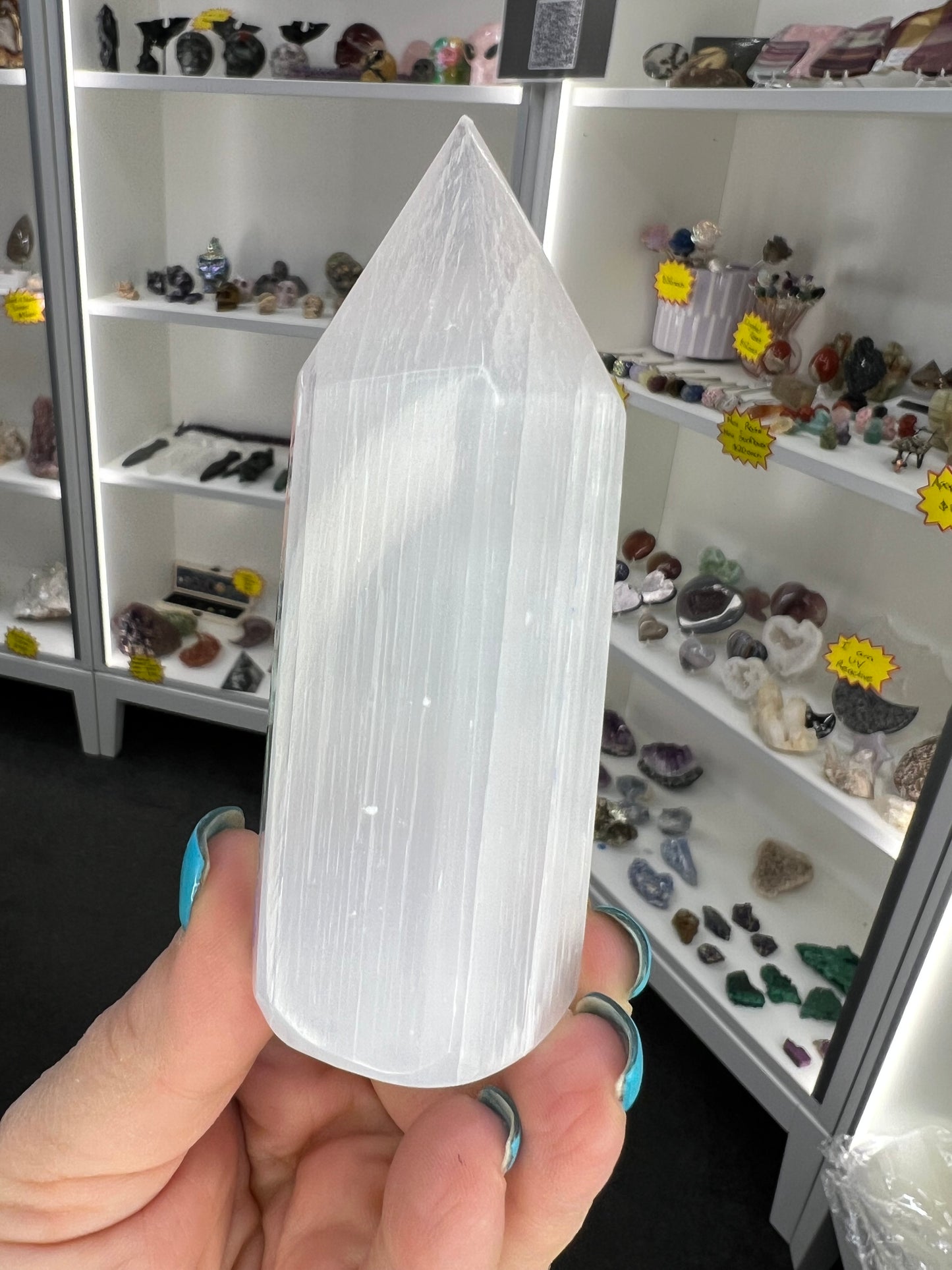 Selenite Chakra Tower