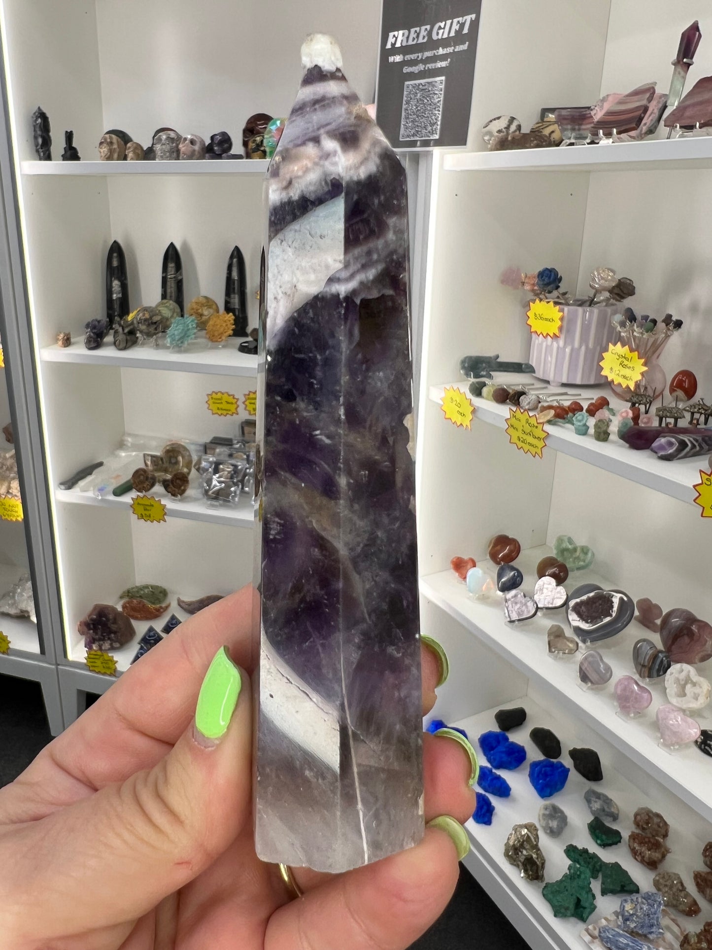 Chevron / Dream Amethyst Tower