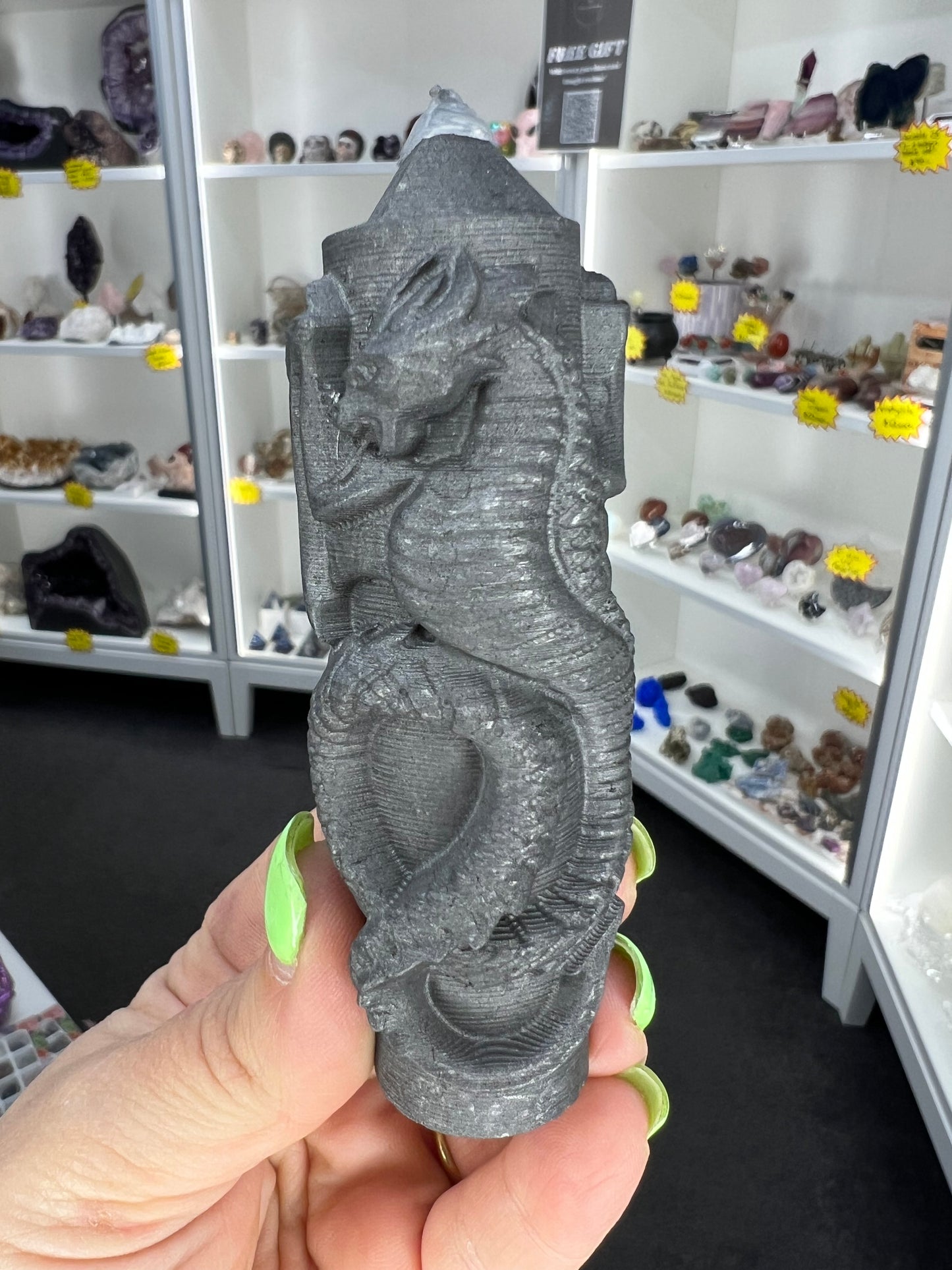 Shungite Dragon on Point