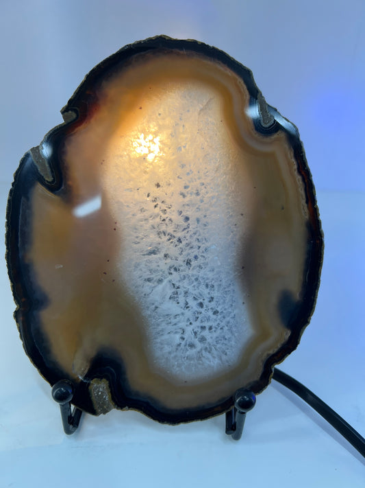 Agate Slice Lamp