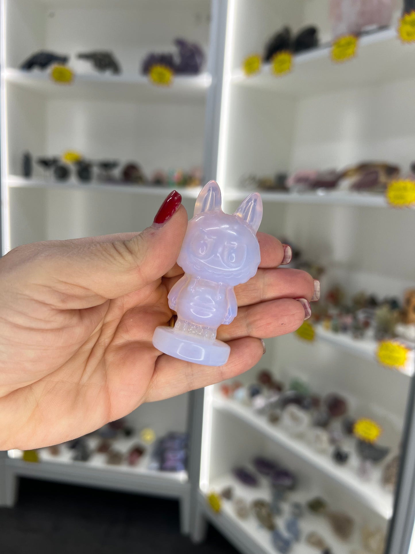 Pink Opalite Labubu