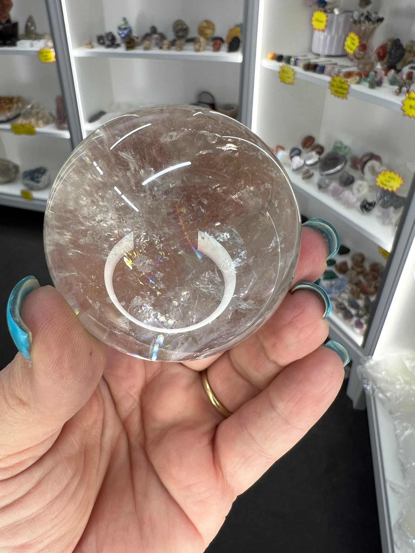 Clear Quartz Sphere with Stand
