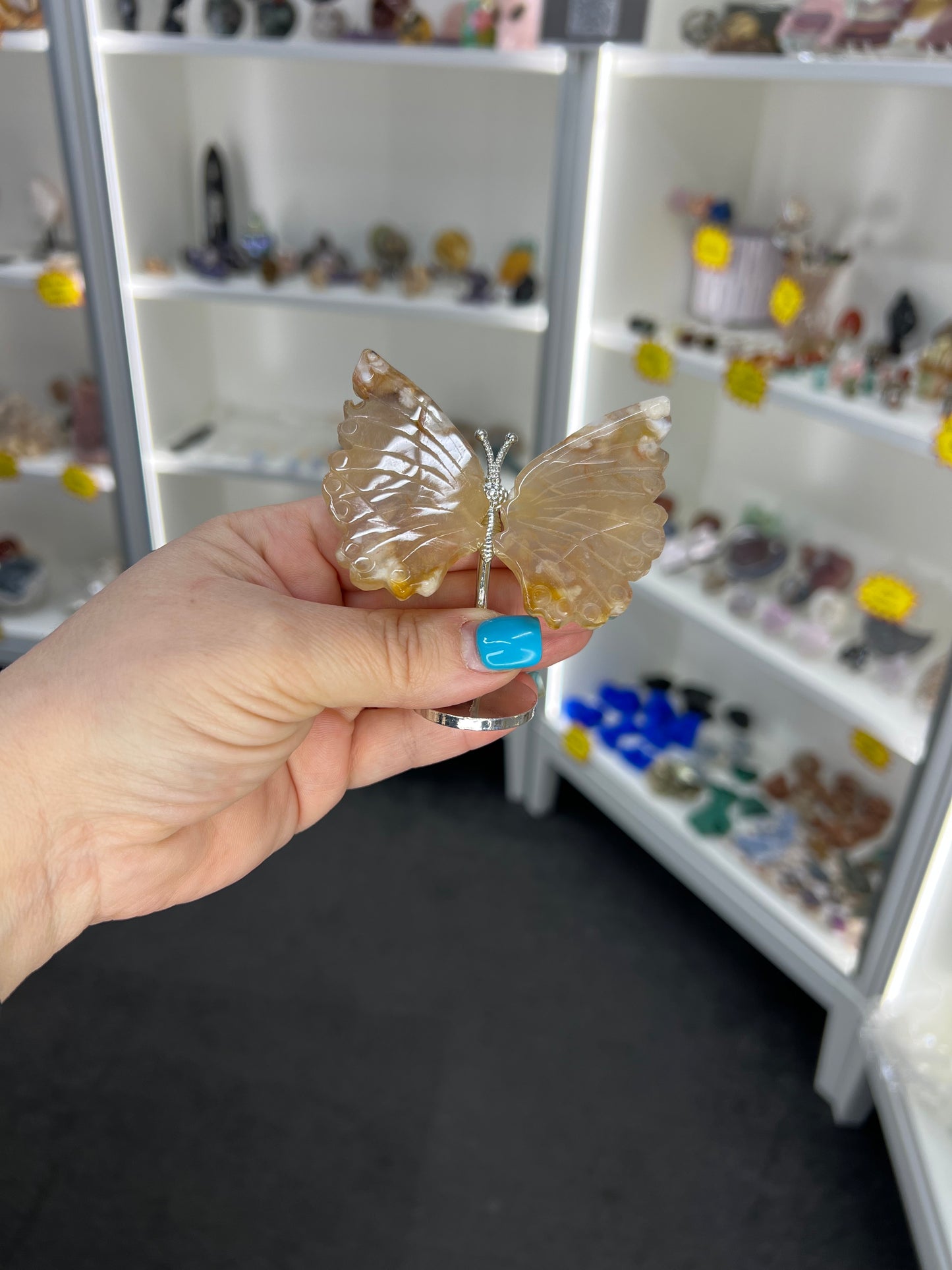 Flower Agate Butterfly
