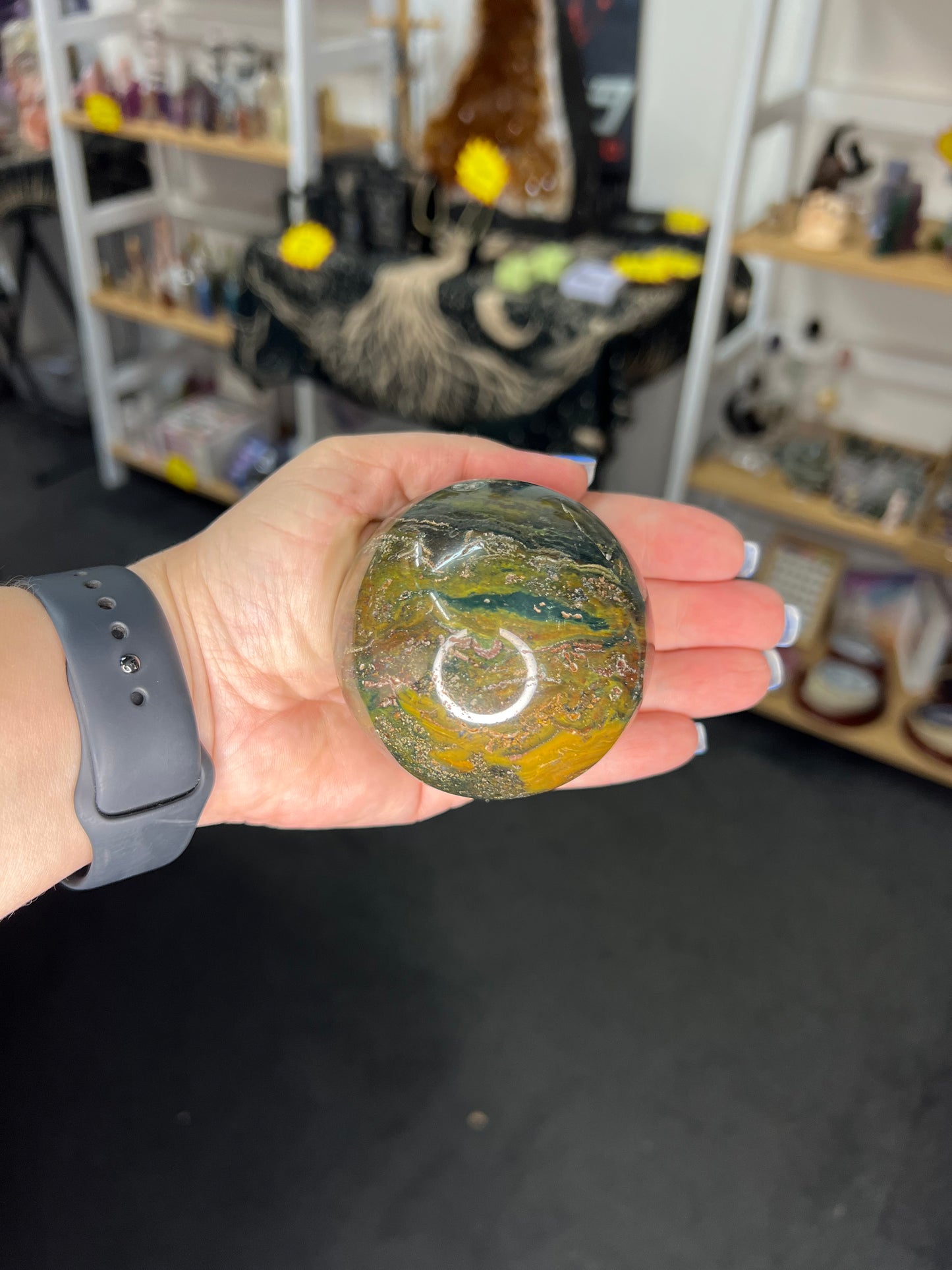 Bloodstone Sphere with Stand