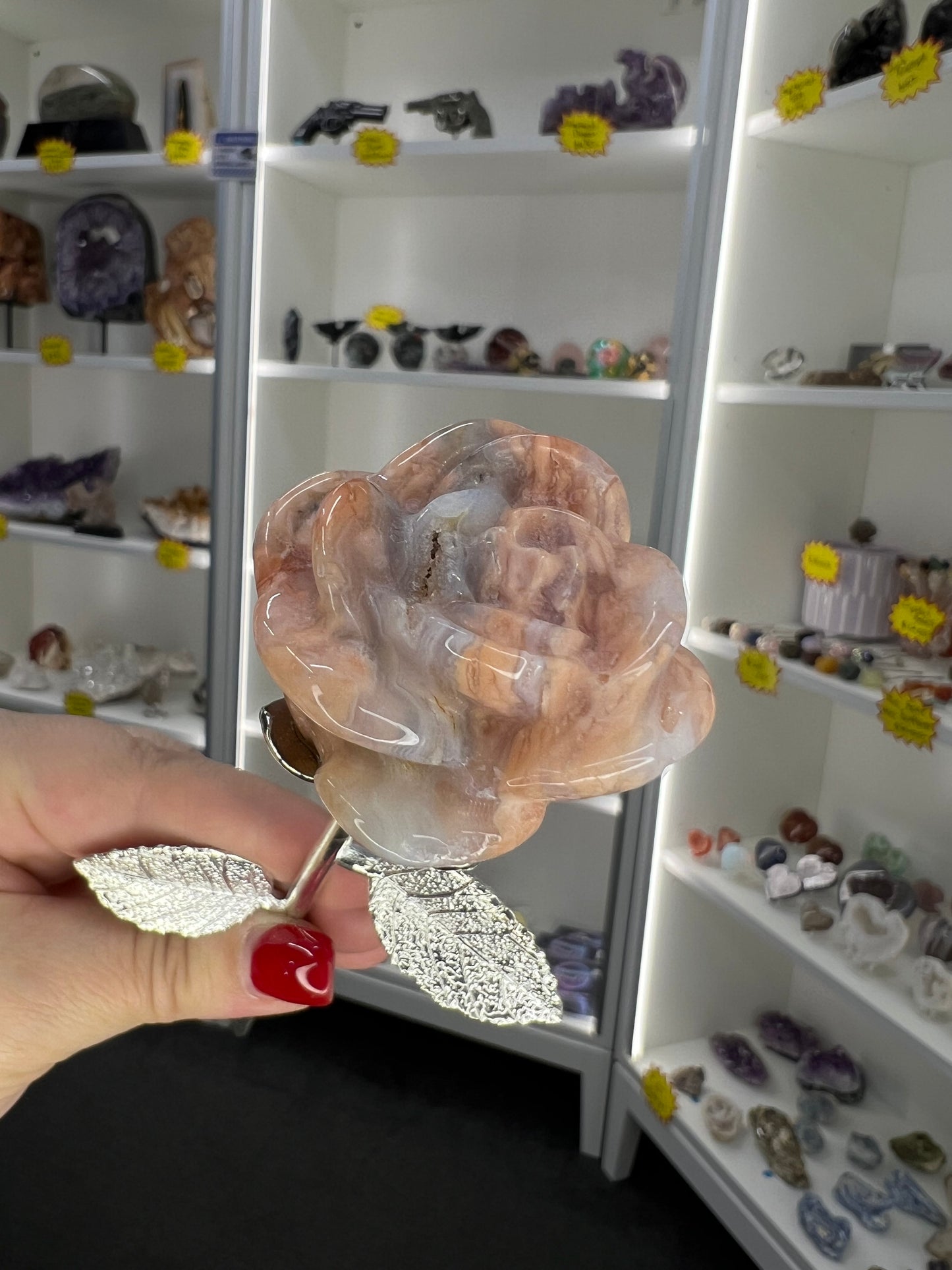 Pink Agate Forever Rose