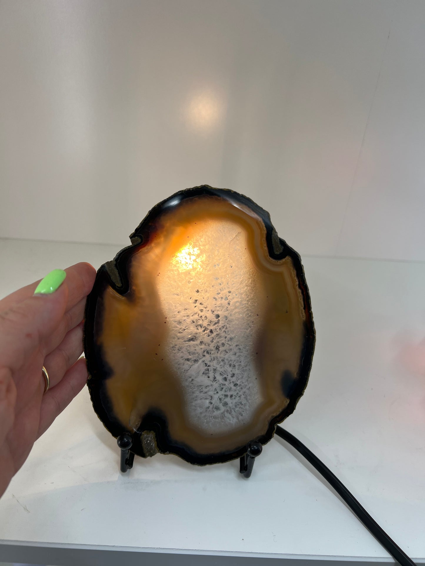 Agate Slice Lamp