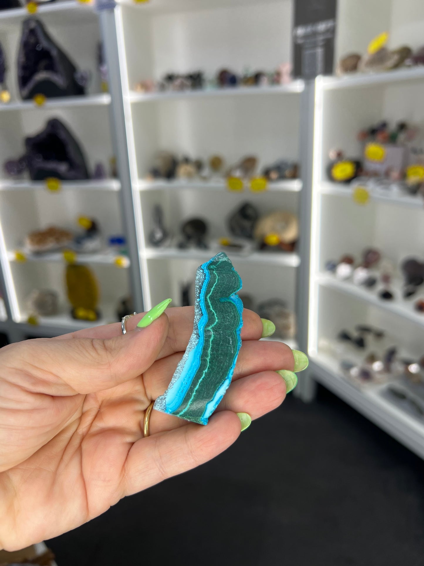 Chrysocolla x Malachite Tower