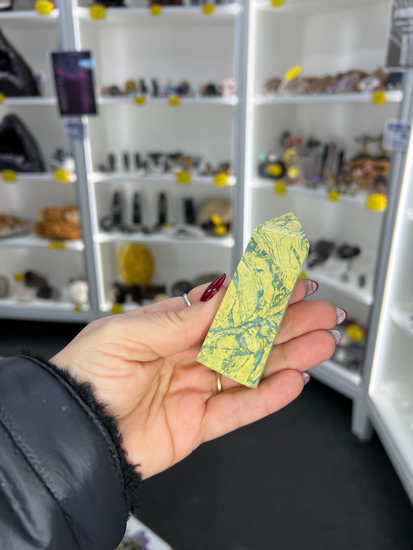 Yellow Unakite Tower