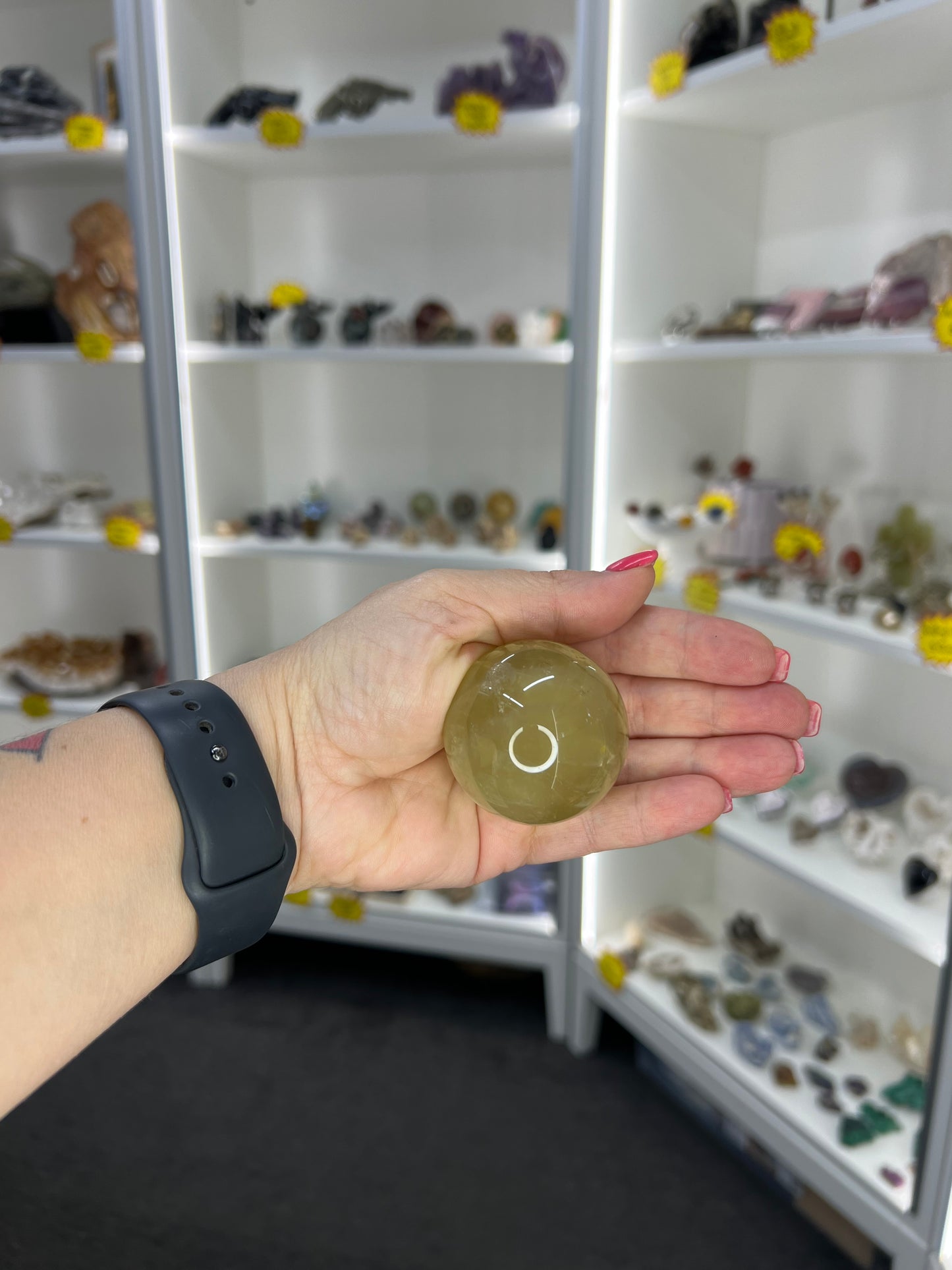 Citrine Sphere on Stand