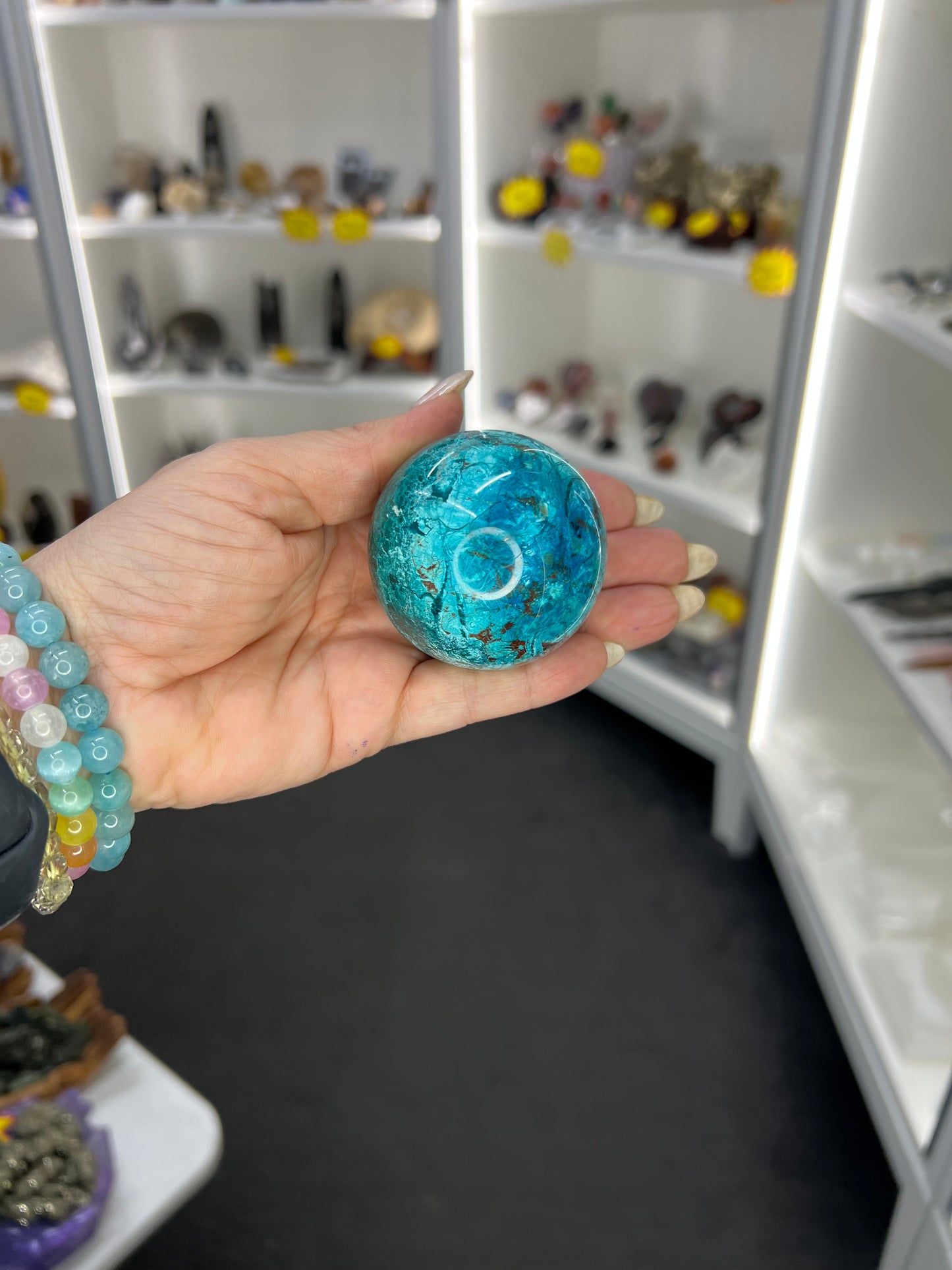 Phoenix Turquoise Sphere on Stand