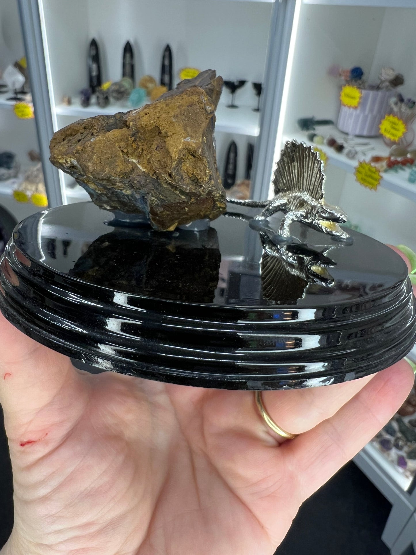 Boulder Opal with Dinosaur